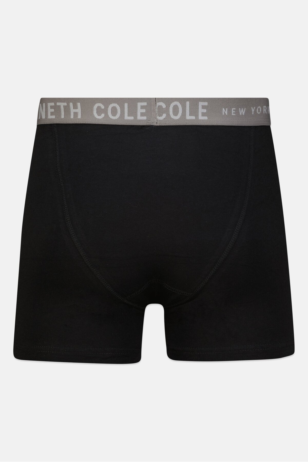Kenneth Cole-سراويل داخلية رجالية منخفضة الارتفاع بشعار العلامة التجارية، 3 قطع، لون أسود 3