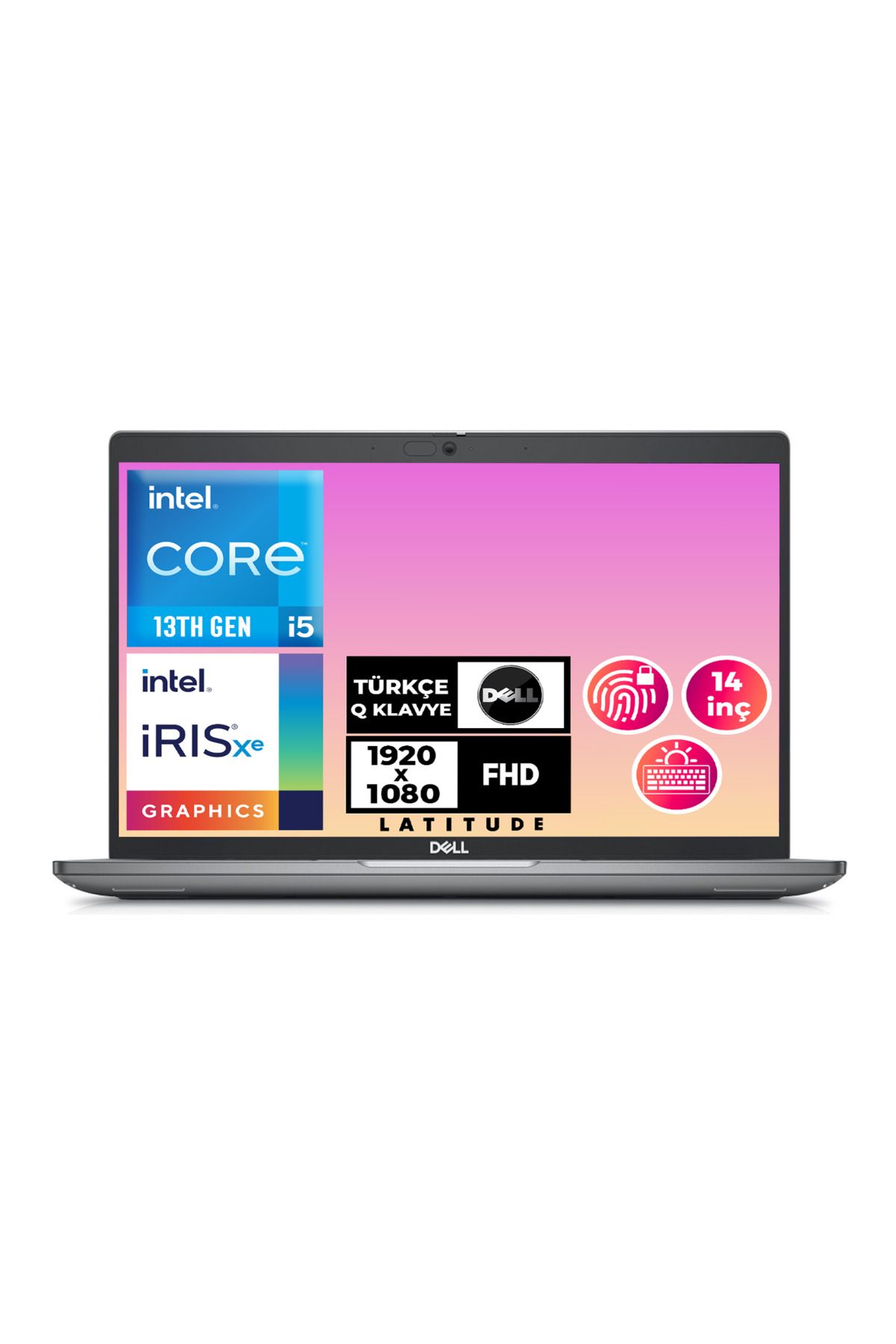 Dell Latitude 5440 i5-1335U 32GB 512GB SSD 14" FHD Freedos Taşınabilir Bilgisayar N006L544014U 004