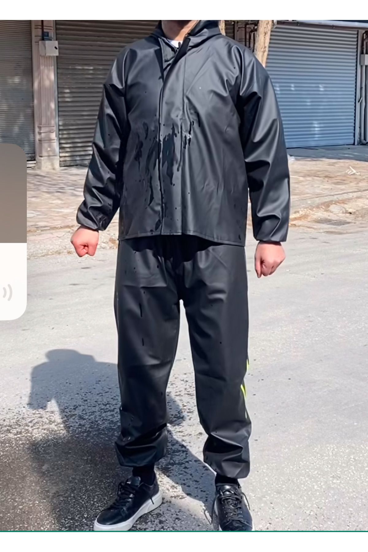 Genel Markalar Motorcu Yağmurluk Pvc Alt Üst Takım %100 Su Geçirmez Garantili