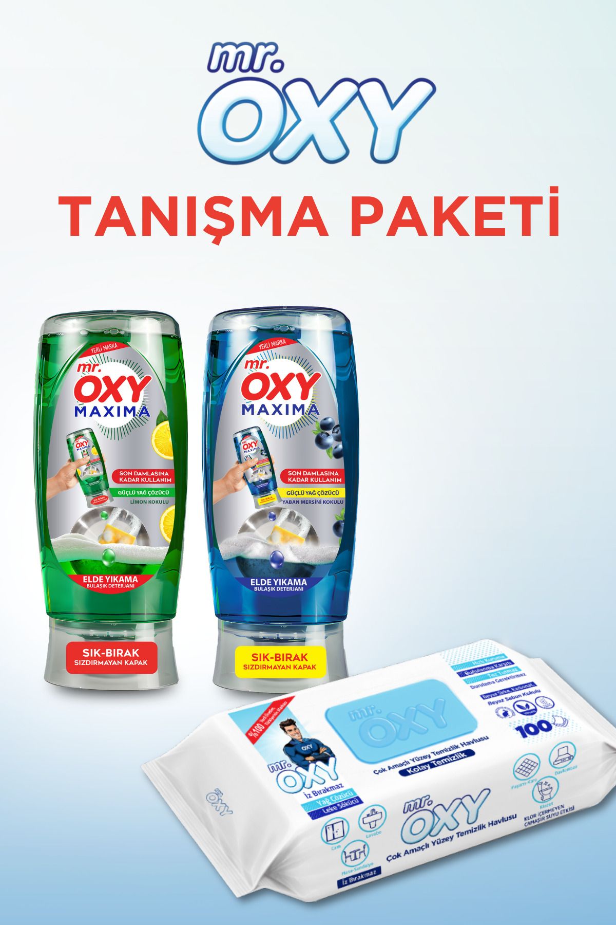 MR.OXY Mr. Oxy Maxima Elde Yıkama Bulaşık Deterjanı Tanışma Seti