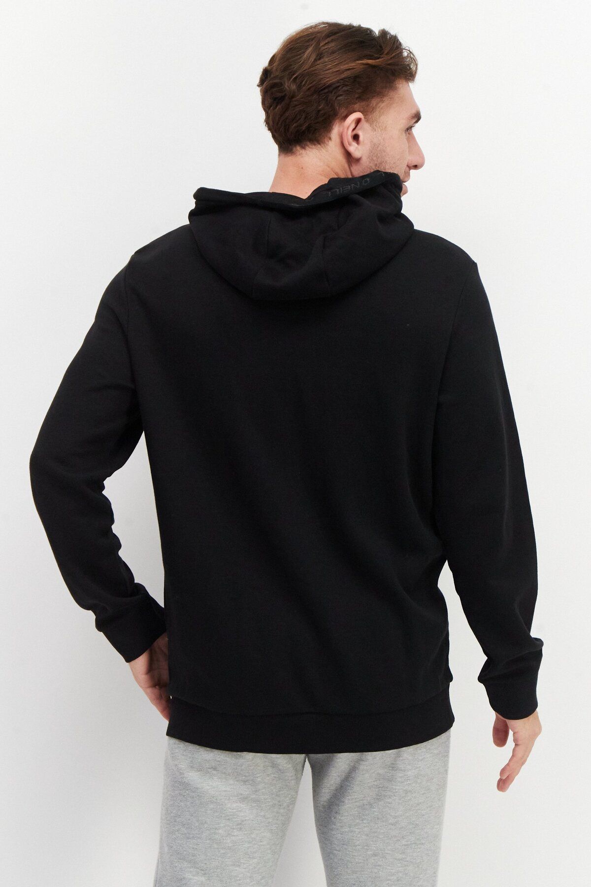 O'Neill-Men Hooded Long Sleeve Brand Logo Sweatshirt, Black 3