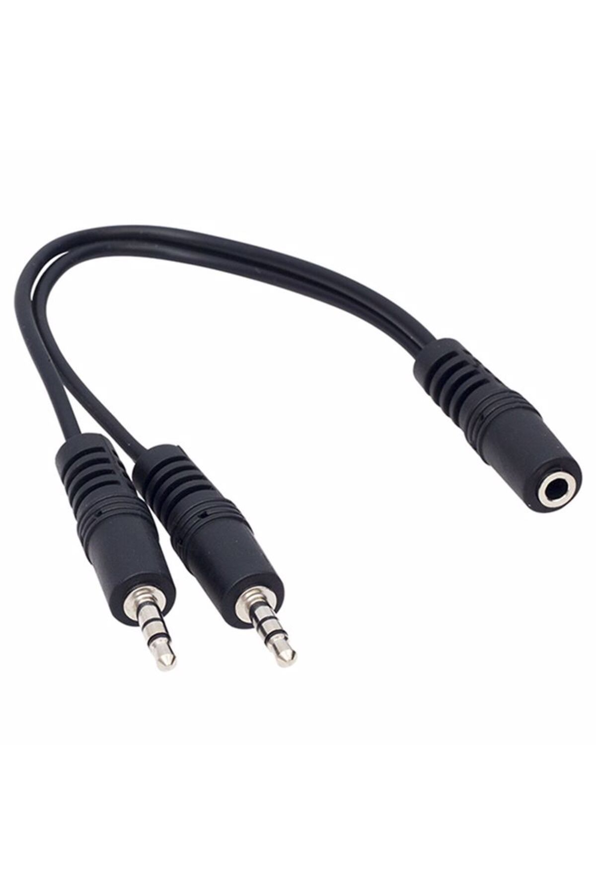 robotrend 3.5 Mm Stereo Dişi / 2X3.5 Mm Stereo Erkek 20 Cm Y Kablo