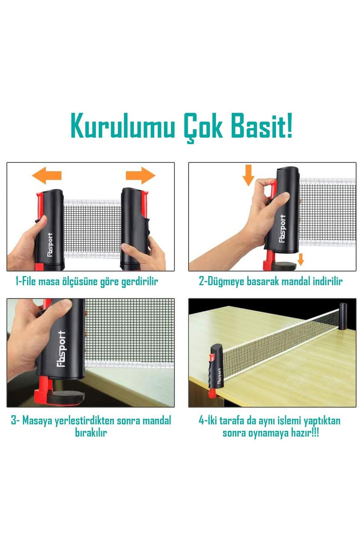 ALASTOR-Table Tennis Net Ping Pong Net with Automatic Tensioning Mechanism Compatible with All Tables 5