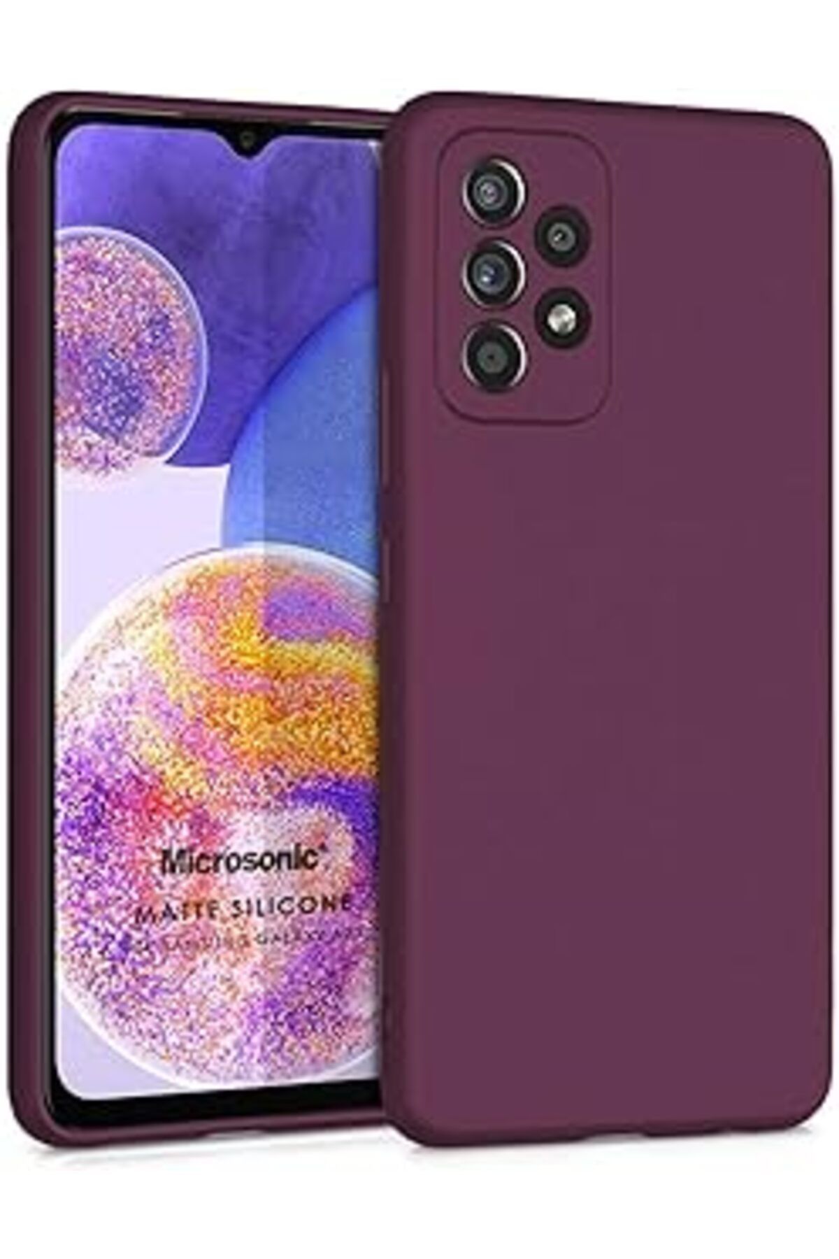 Ceet Markets Matte Silicone Galaxy A23 Için Kılıf Mor [Galaxy A23 Ile Uyumlu Kılıf - Mor]