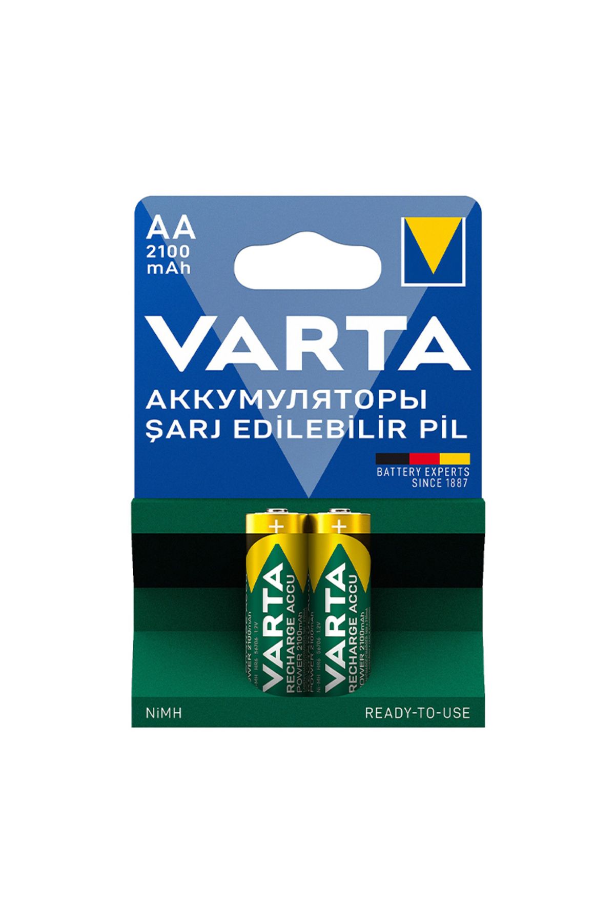 robotrend Ni-Mh 1.2 Volt - 2100 Mah Hr6 Aa Şarjli 2Li Kalem Pil