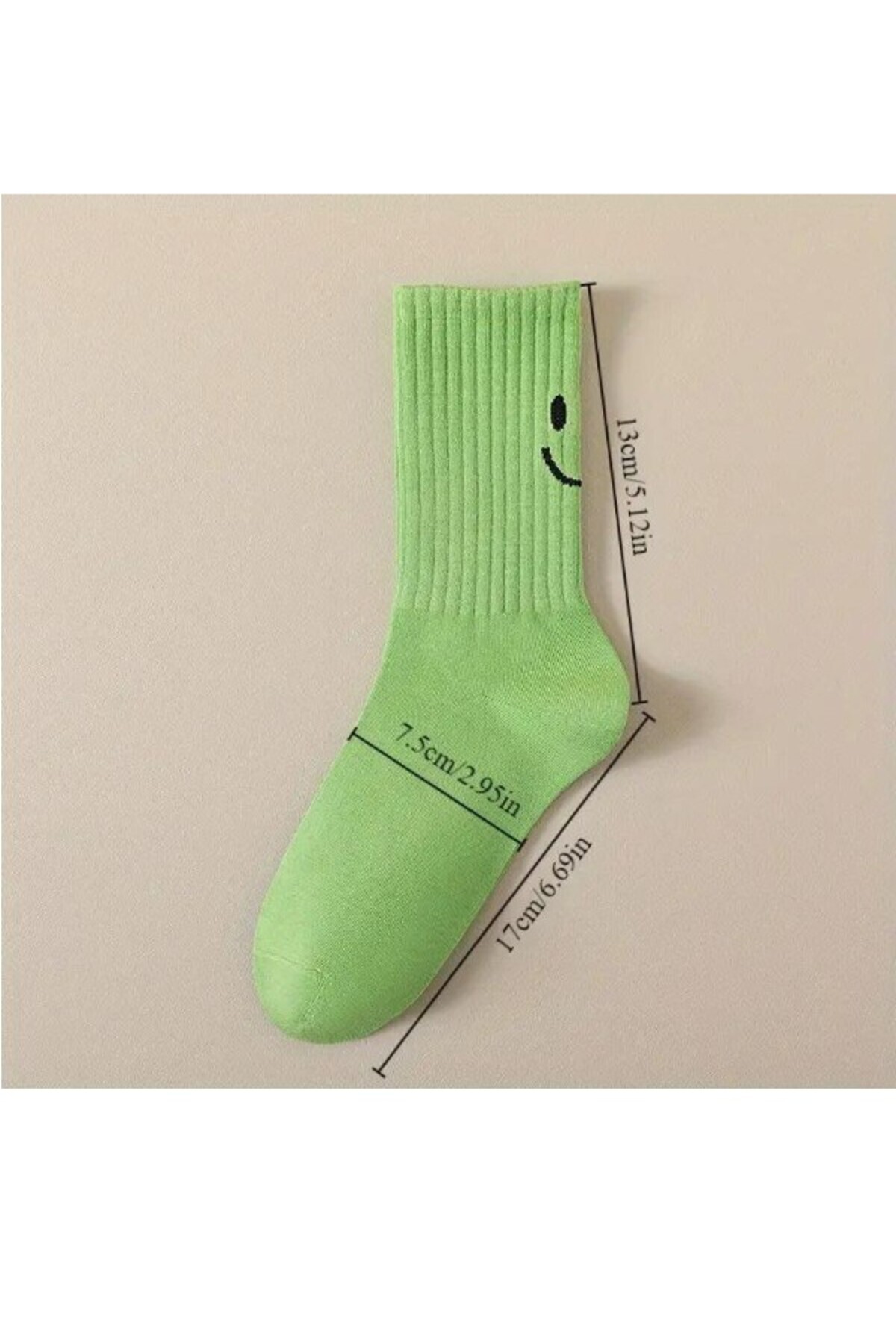 MY MENORA SOCKS-5 أزواج من الجوارب الجامعية بنمط الورد 8
