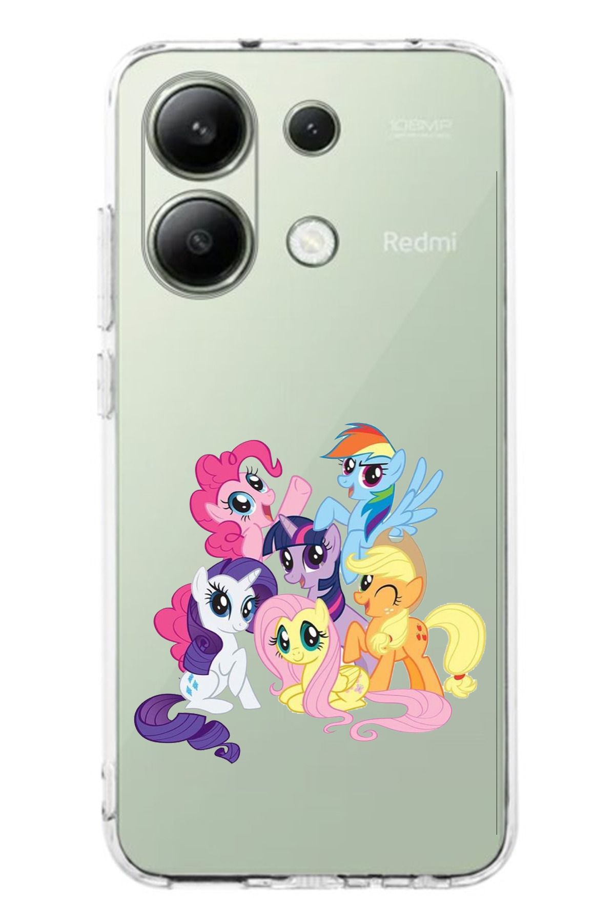 TechTree Redmi Note 13 4G Uyumlu My Little Pony: Arkadaşlık Sihirlidir Tasarım Şeffaf Silikon Kılıf