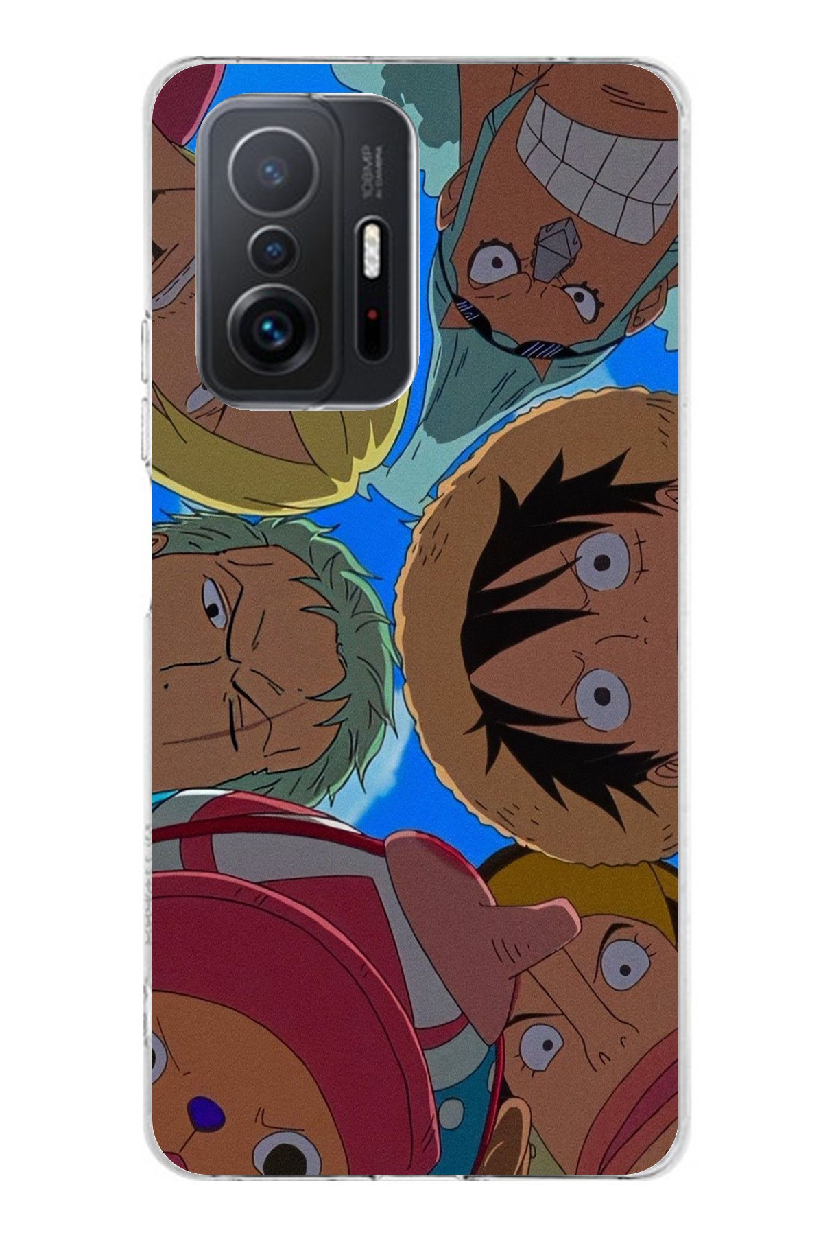 TechTree Mi 11T / 11T PRO Uyumlu One Piece Selfie Tasarımlı Şeffaf Silikon Kılıf