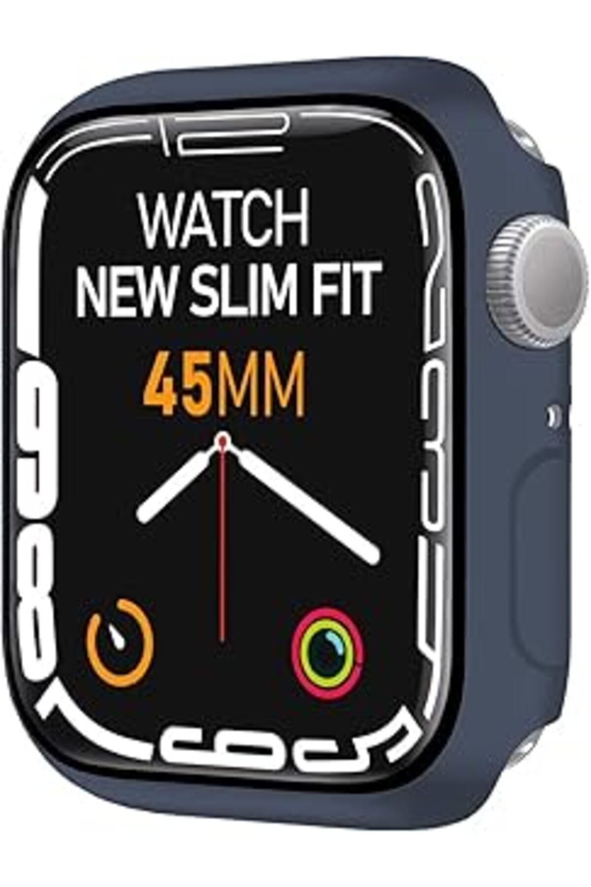 Ceet Markets Buff Labs Watch 8/7 Uyumlu New Slim Fit Kılıf 45Mm, Ekran Koruyuculu Akıllı Saat Kılıfı (Koyu