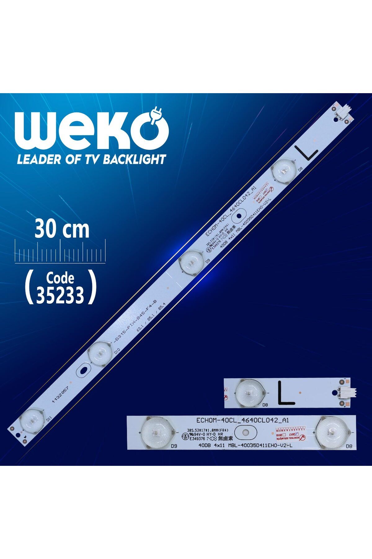 SWAA 40Db 4X11 Mbl-40035D411Eh0-V2-L - Echom-40Cl_4640Cl042_A1 - L Type - 30 Cm 4 Ledli - (Wk-900)