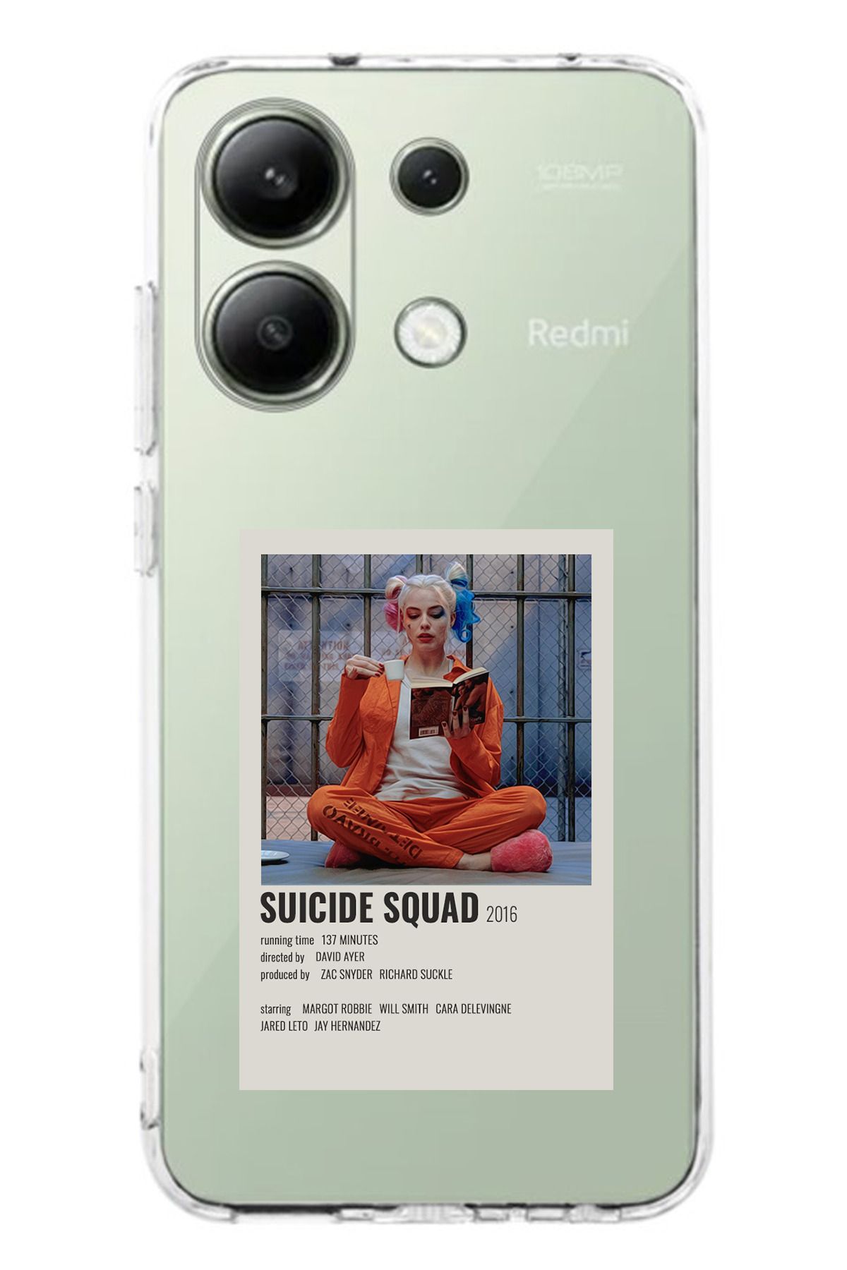 TechTree Redmi Note 13 4G Uyumlu Suicide Squad Tasarımlı Şeffaf Silikon Kılıf