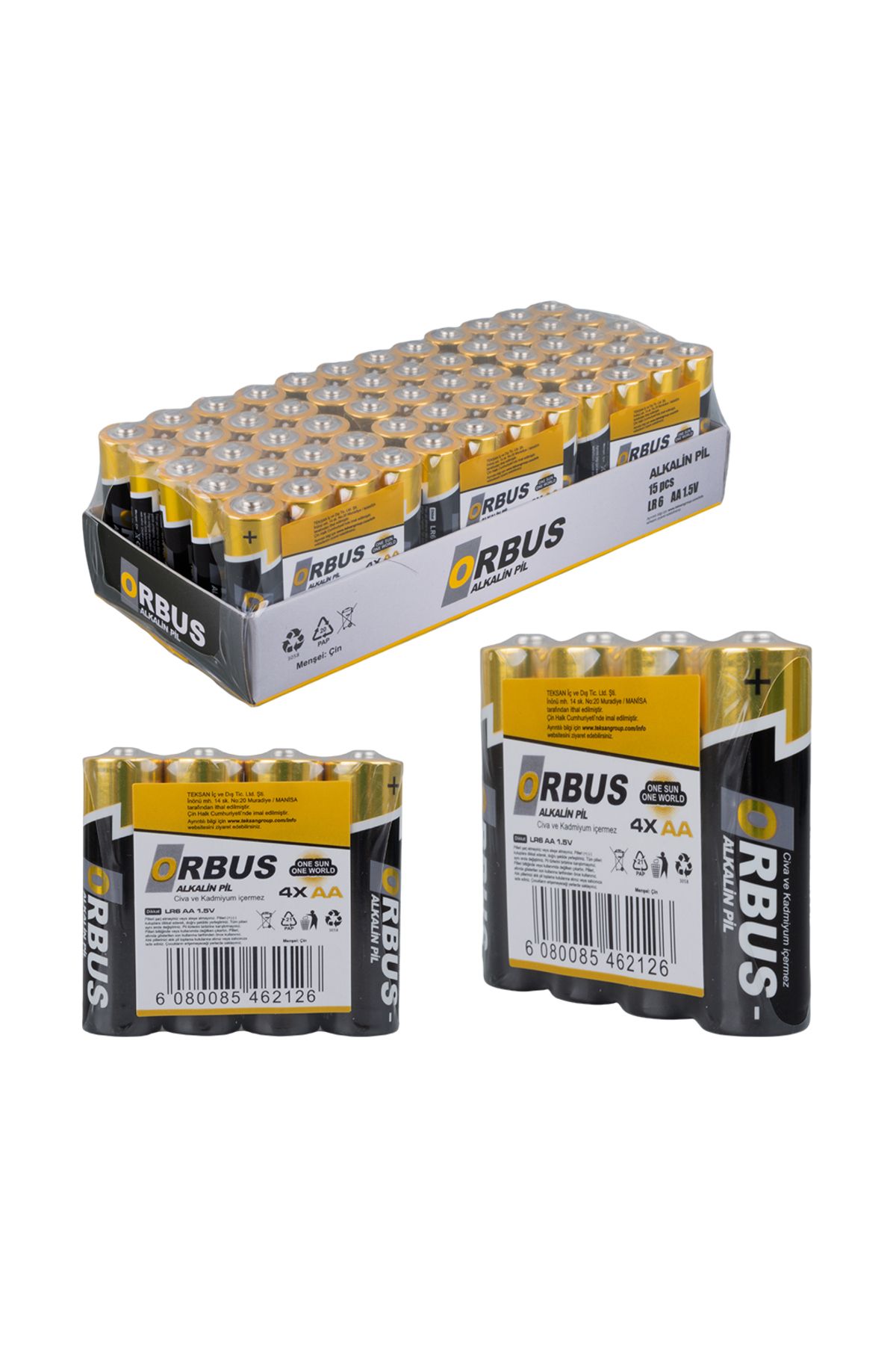 Serero Orb-Lr06 Aa Alkalin Kalem Pil (60Li Paket)