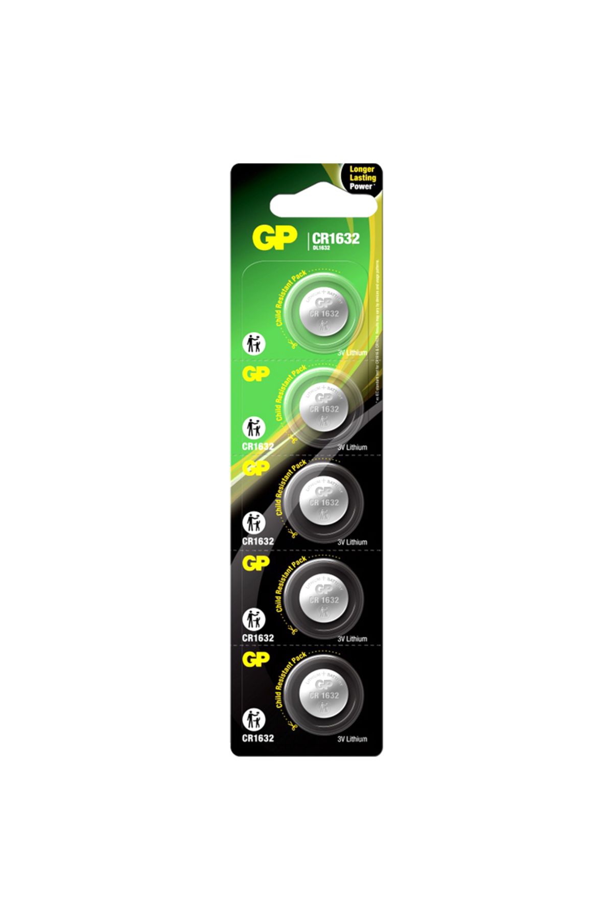 Serero Gp Cr1632 3 Volt Lityum Pil * Gpcr1632E-2Cpu5 (Gppbl1632025)(5Li Paket)