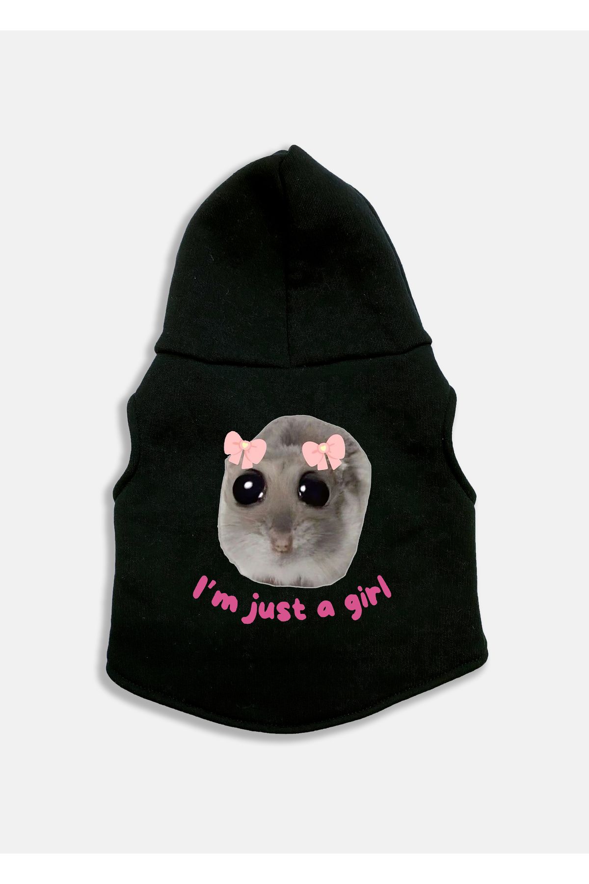 sielta I’m Just A Girl Hayvan Baskılı Kapşonlu Sweatshirt Köpek Ve Kedi Kıyafeti & Elbisesi