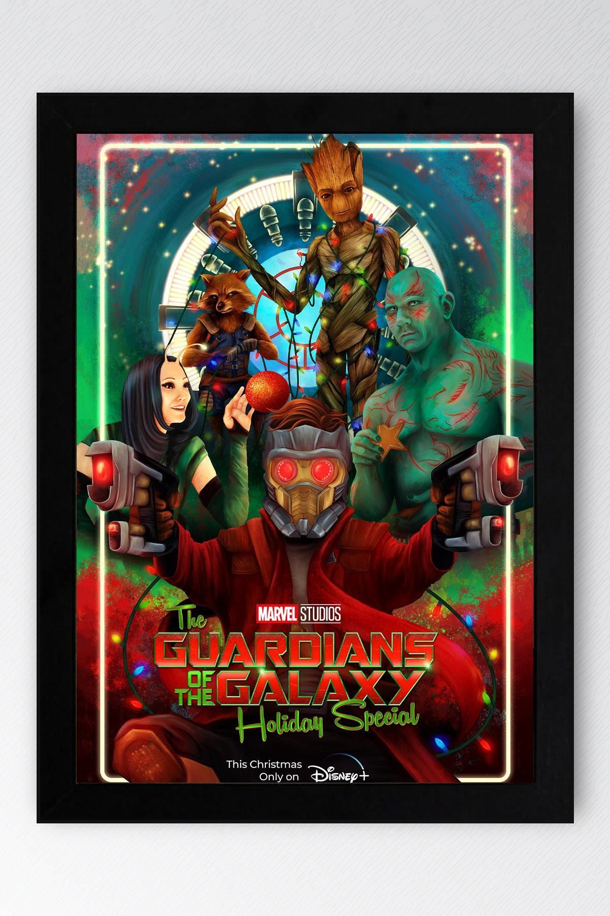 Saturn Guardians of the Galaxy Çerçeveli Tablo - Galaksinin Koruyucuları Film Posteri Tablo