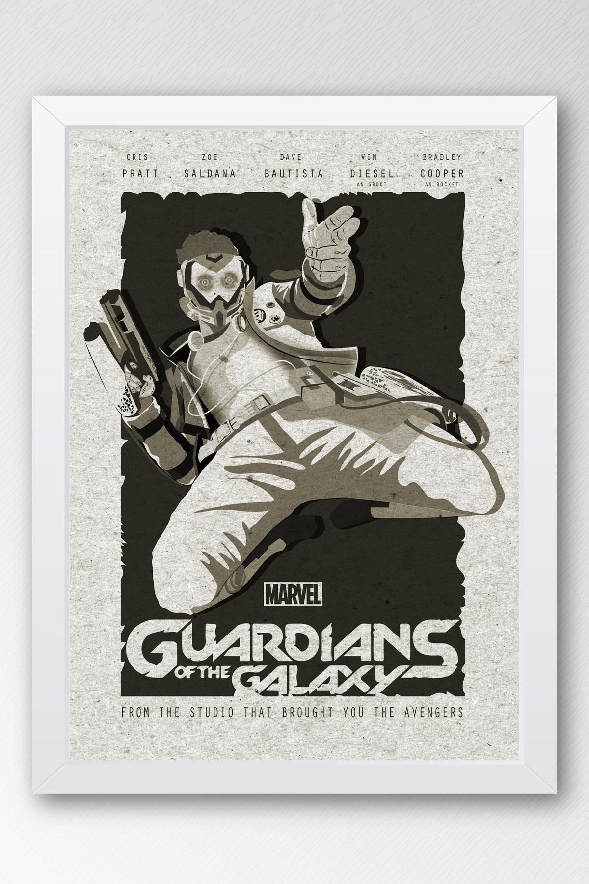 Saturn Guardians of the Galaxy Çerçeveli Tablo - Galaksinin Koruyucuları Film Posteri Tablo