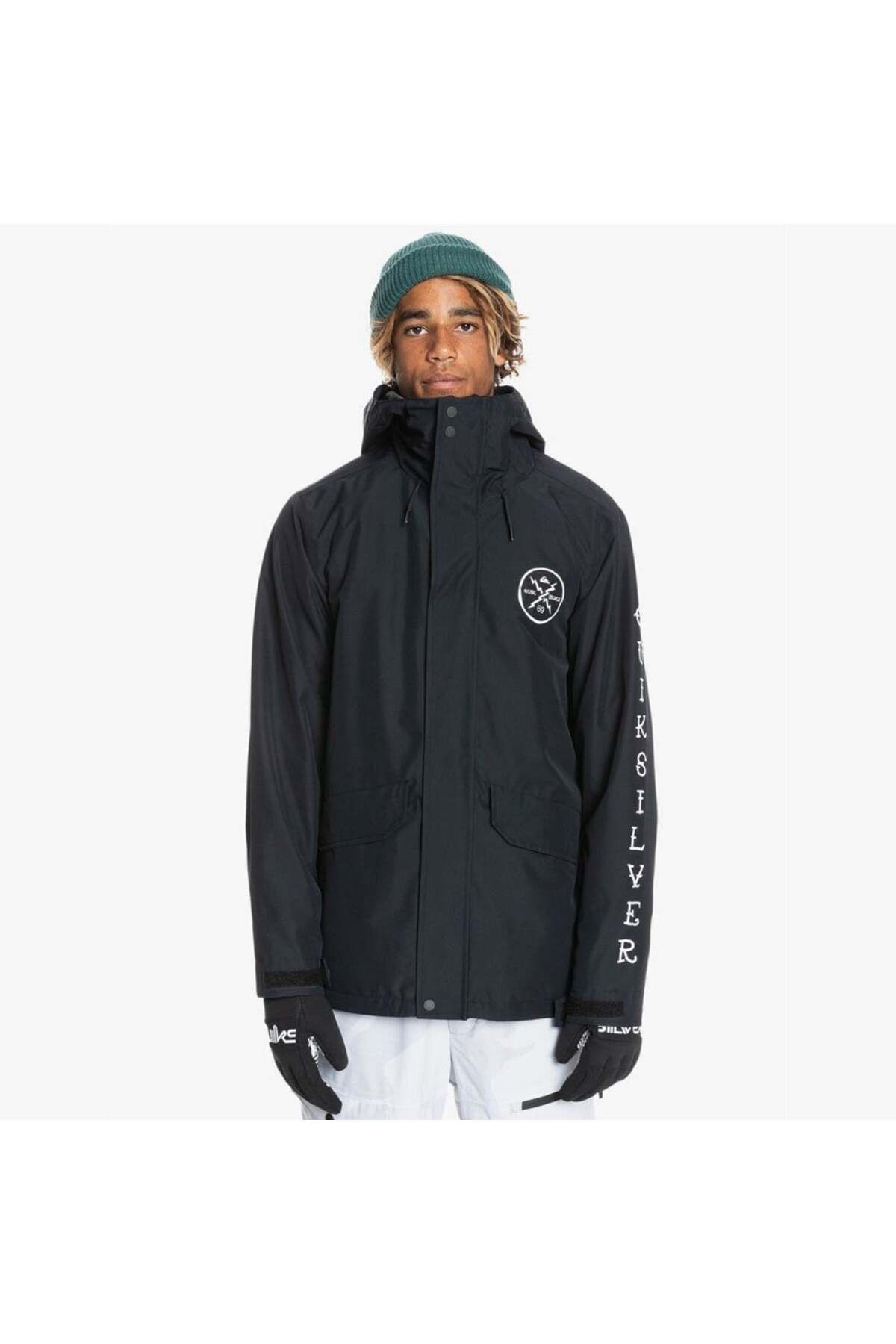 Quiksilver Erkek Snowboard Ceketi In The Hood Jk Siyah Kayak/snowboard Giyim