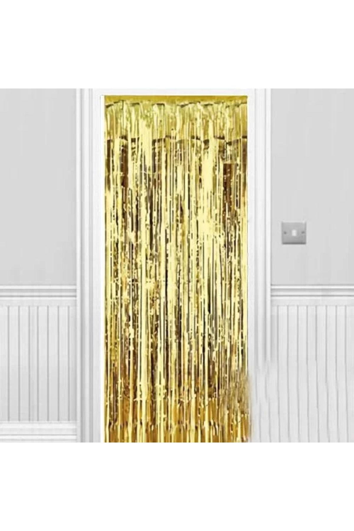 TREND Işıltılı Duvar Ve Kapı Perdesi Gold 90x200 Cm