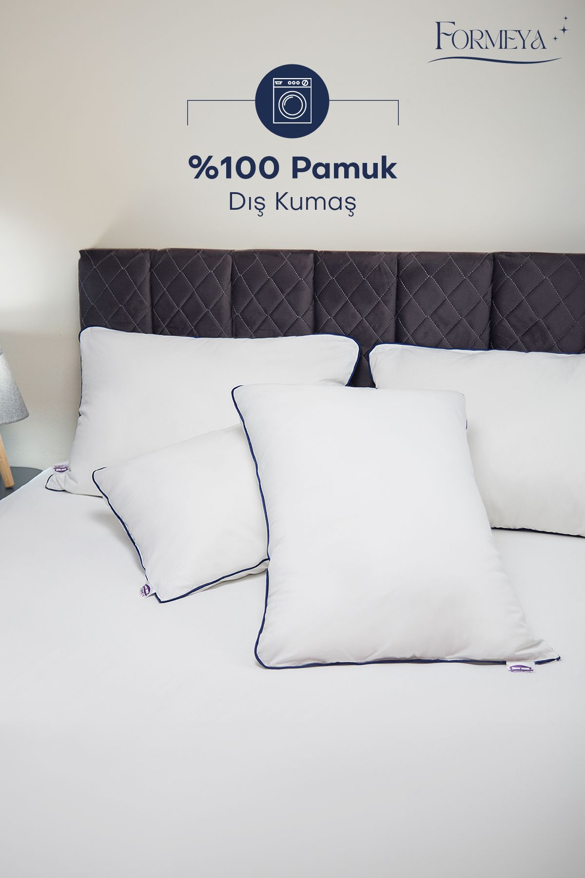 Formeya-2 Climate Nano Gel Hotelkissen – 50 x 70 cm, 100 % Baumwolle, Außenstoff 3