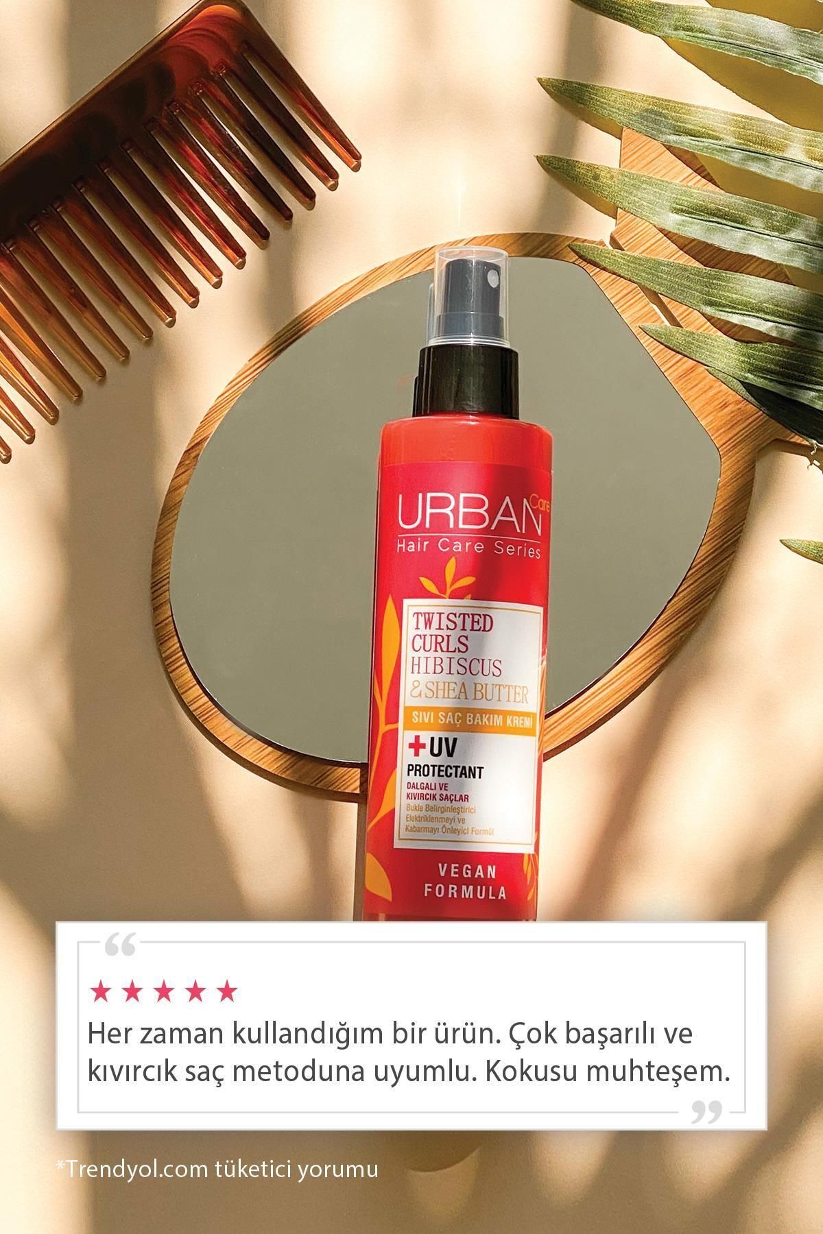 Urban Care-Hibiscus & Shea Butter Curly & Wavy Hair Care Kit - Sulfate Free & Vegan 7
