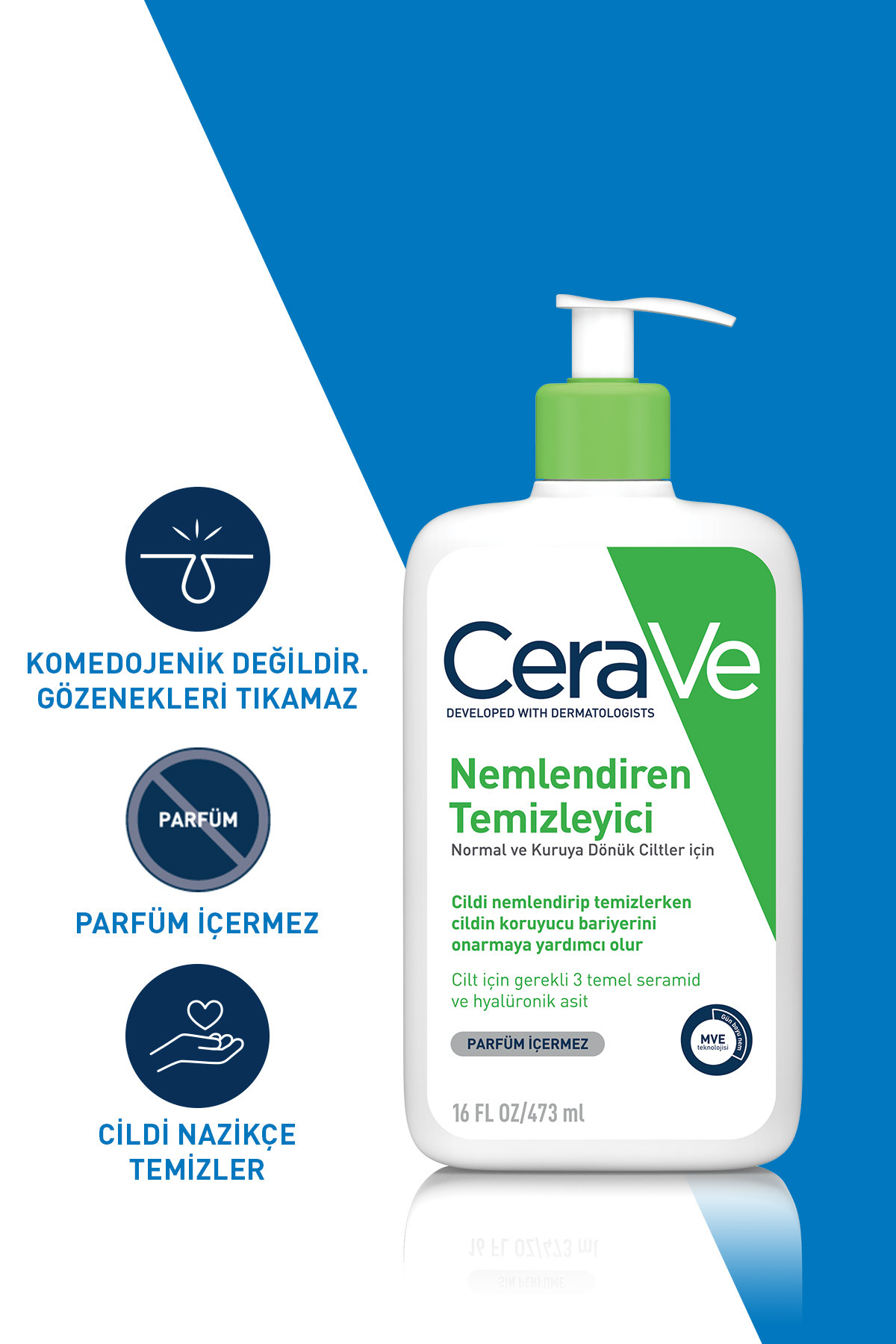 پاک کننده صورت   CeraVe | 8.68169E+12 اورجینال - تصویر 6