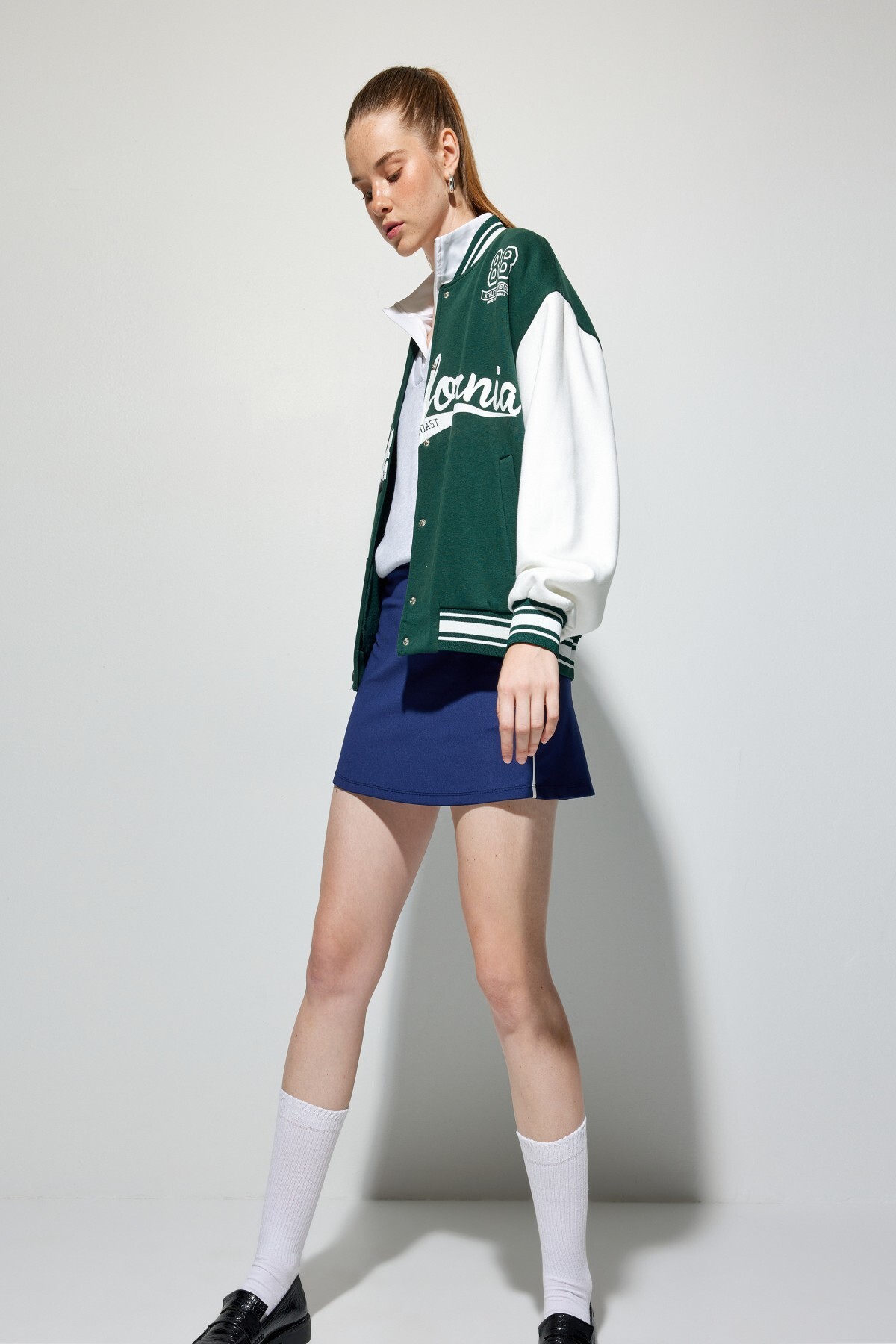 سویشرت زنانه سبز کوتونKoton | 5WAL10039IK اورجینال - تصویر 2