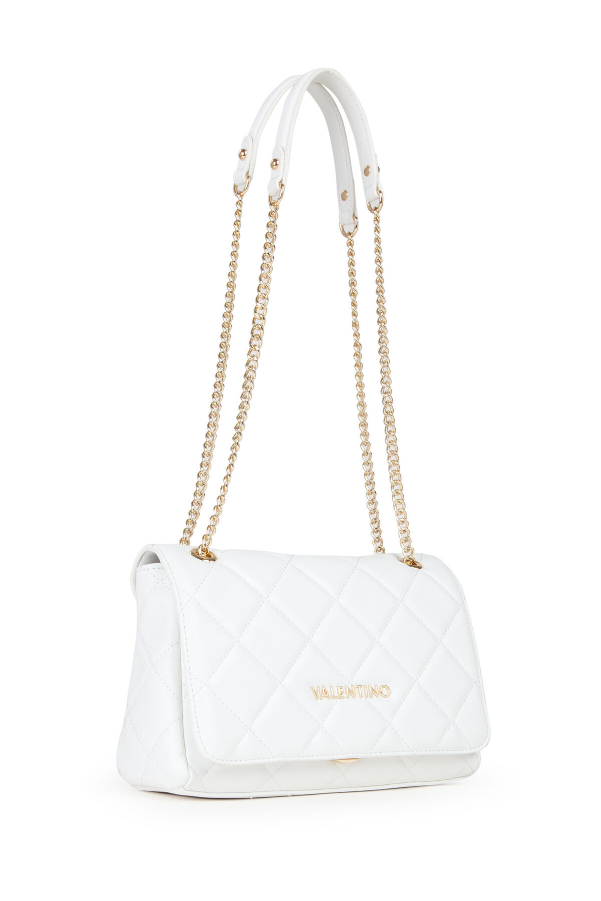 Valentino TORBA OCARINA Z KLAPĄ BIAŁA VBS3KK02R