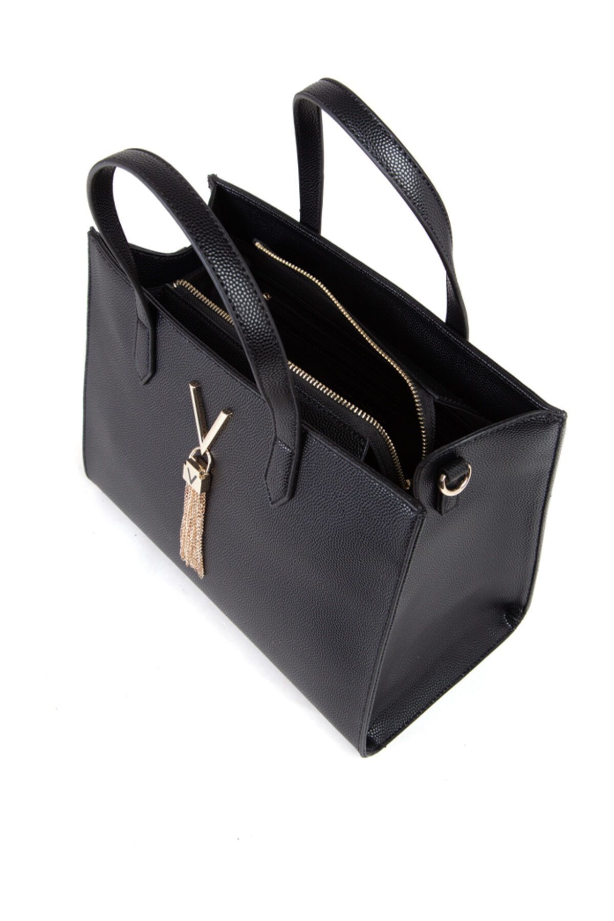 Valentino Bags-DIVINA SHOPPING NERO/GOLD VBS1R414G 3