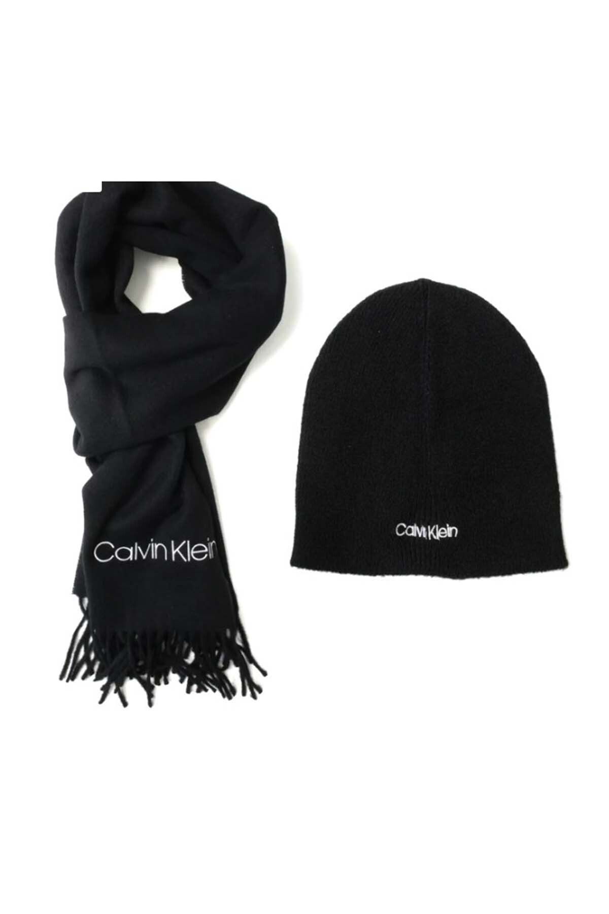 Calvin Klein-Unisex Schal-Beanie-Set K50k507552-bax 1