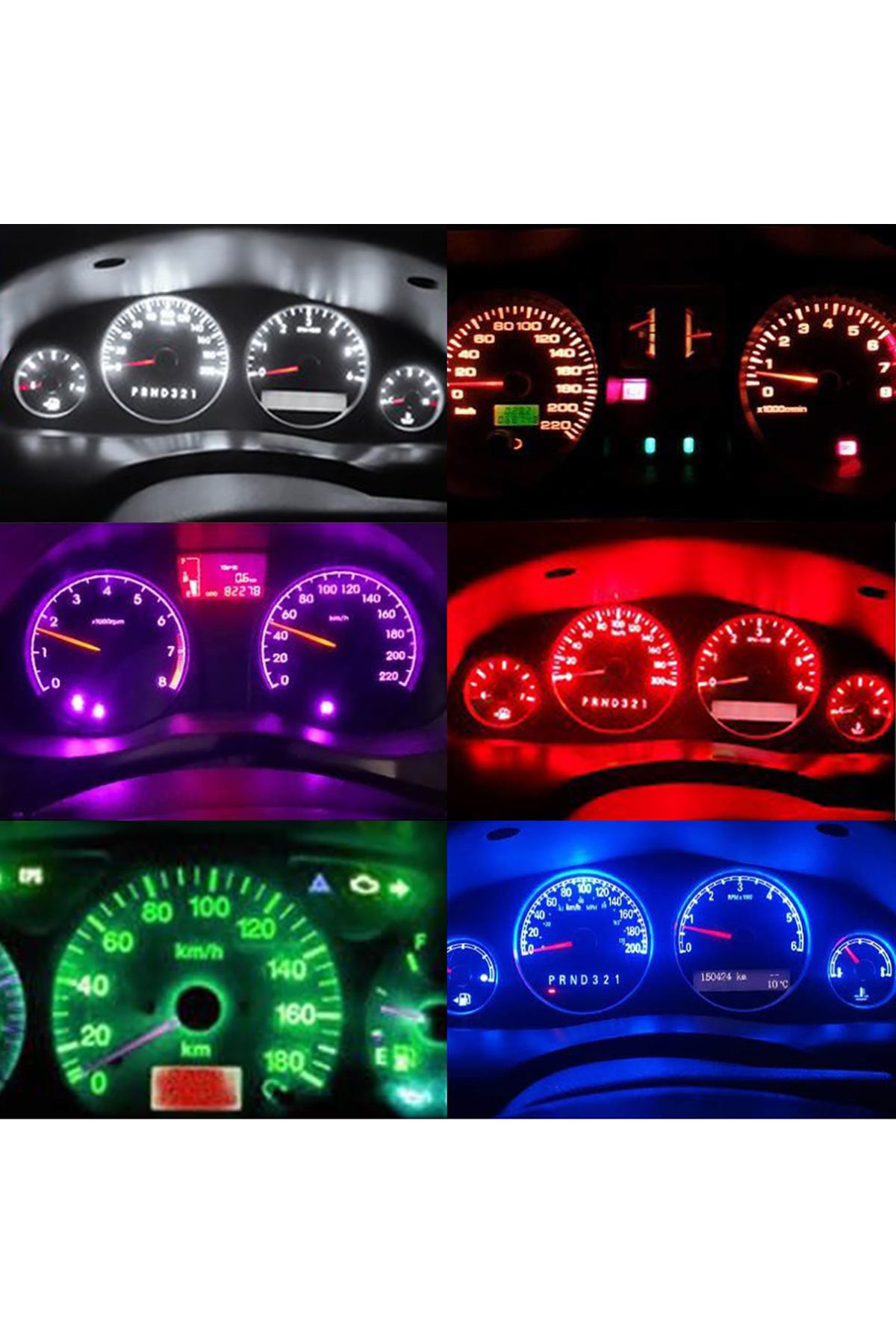 Choice-T5 W3W LED Instrument Light W3W W1.2W LED Bulbs COB Chip Car Interior Lamp Wedge Dashboard Warmin... 7