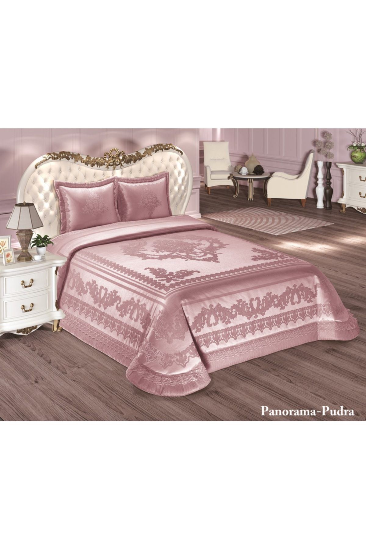 Altın Kelebek-11 Piece Panoroma Dowry Set (Bedding Set Pike Bed Cover Chest) 3