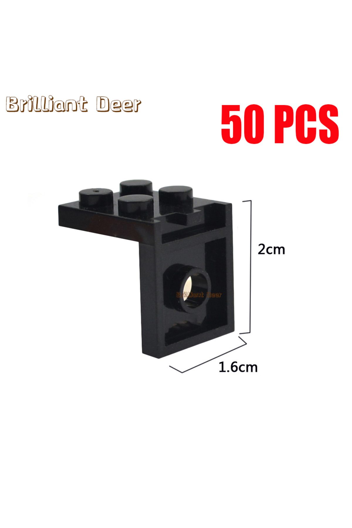 Choice-50PCS 2X2 Dots Figures Stand Base Plate Holder Wall Display DIY MOC Showcase Bracket Building Blo... 1