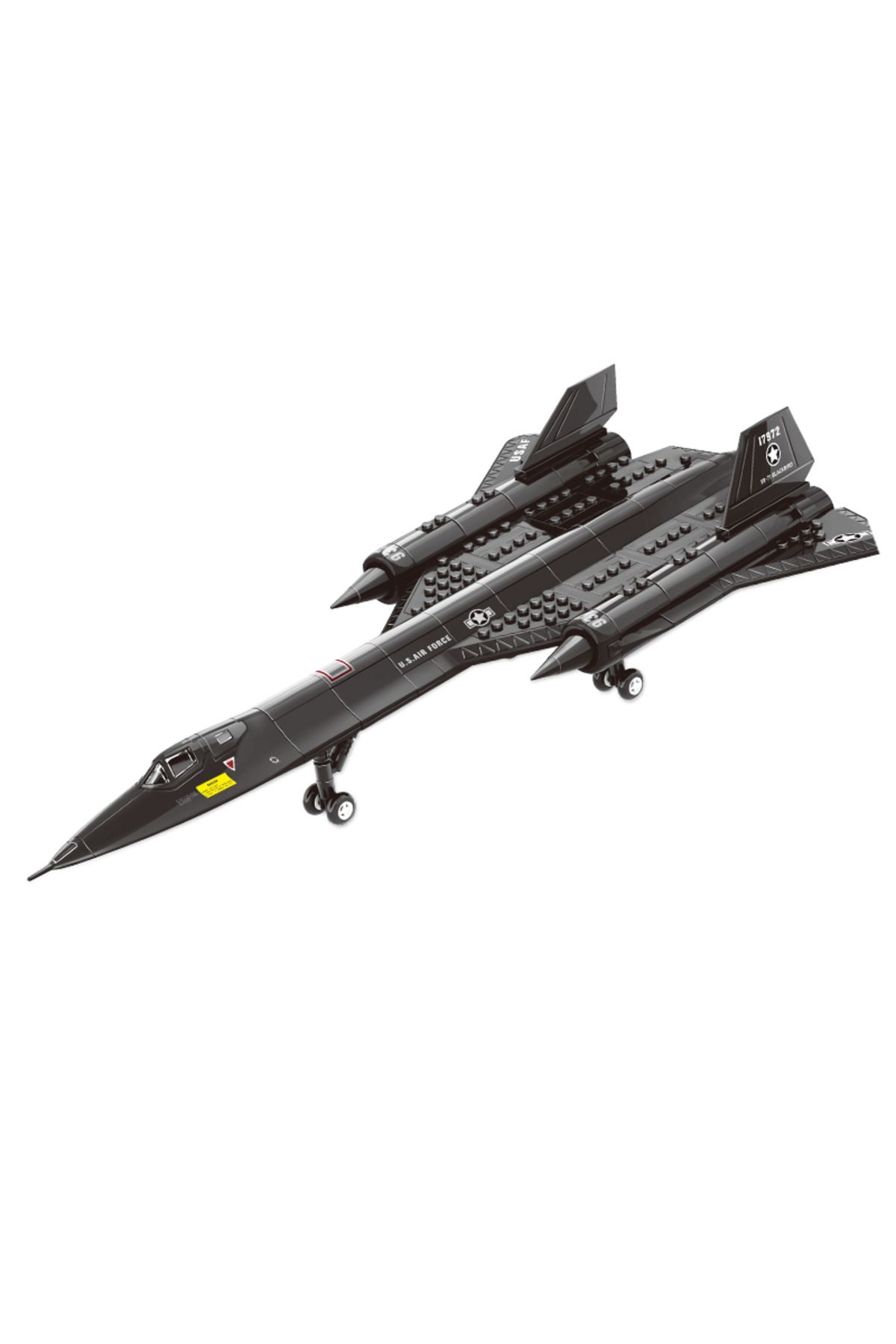 Choice-No Box Wg4005 1/74 Sr-71 Blackbird Reconnaissance Aircraft Building Blocks Small Particle Space Shut 1