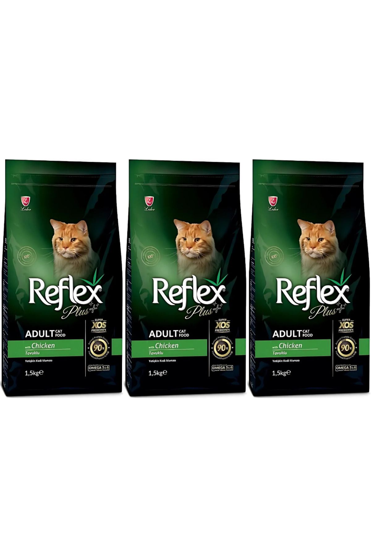 Reflex Plus Tavuklu Yetişkin Kedi Maması 1.5 Kg (3 Adet)