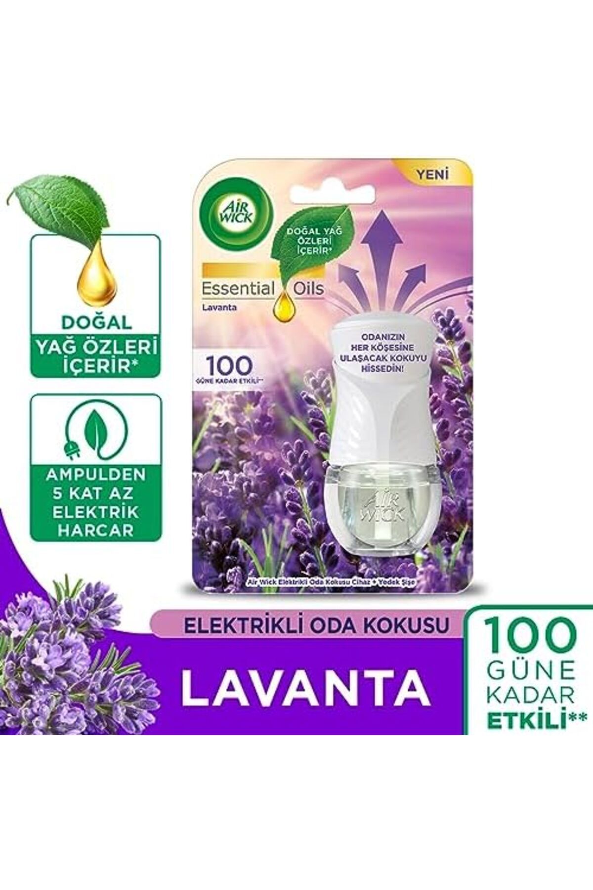 STOREMAX httphop Yedek Şişe Temizliğin Esintisi Şişe) + + Yedek Kit (Cihaz Kokusu Lavanta Elektrikli Od