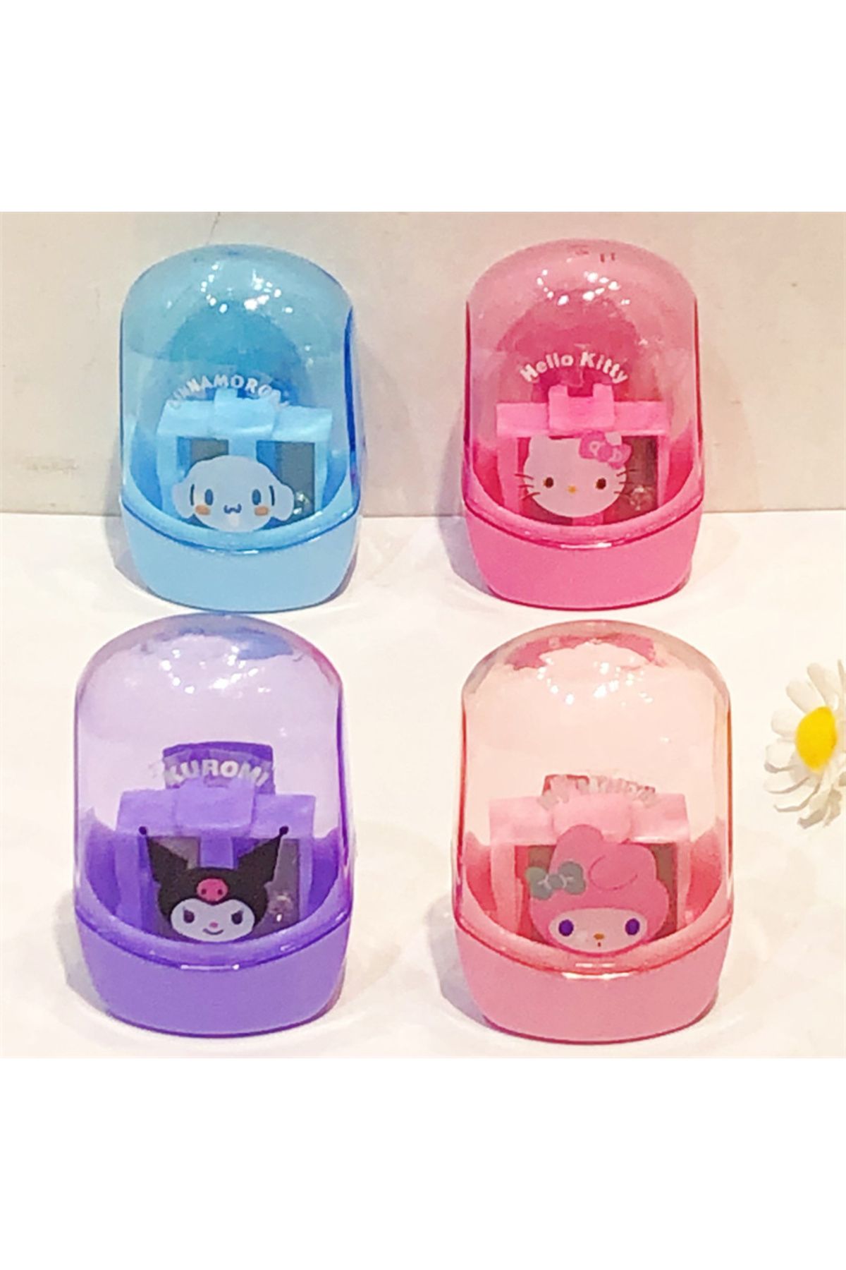 Choice-Anime Hello Kitty Kuromi Melody Double Hole Pencil Sharpener Cute Cartoon Portable Pencil Sharpen... 5