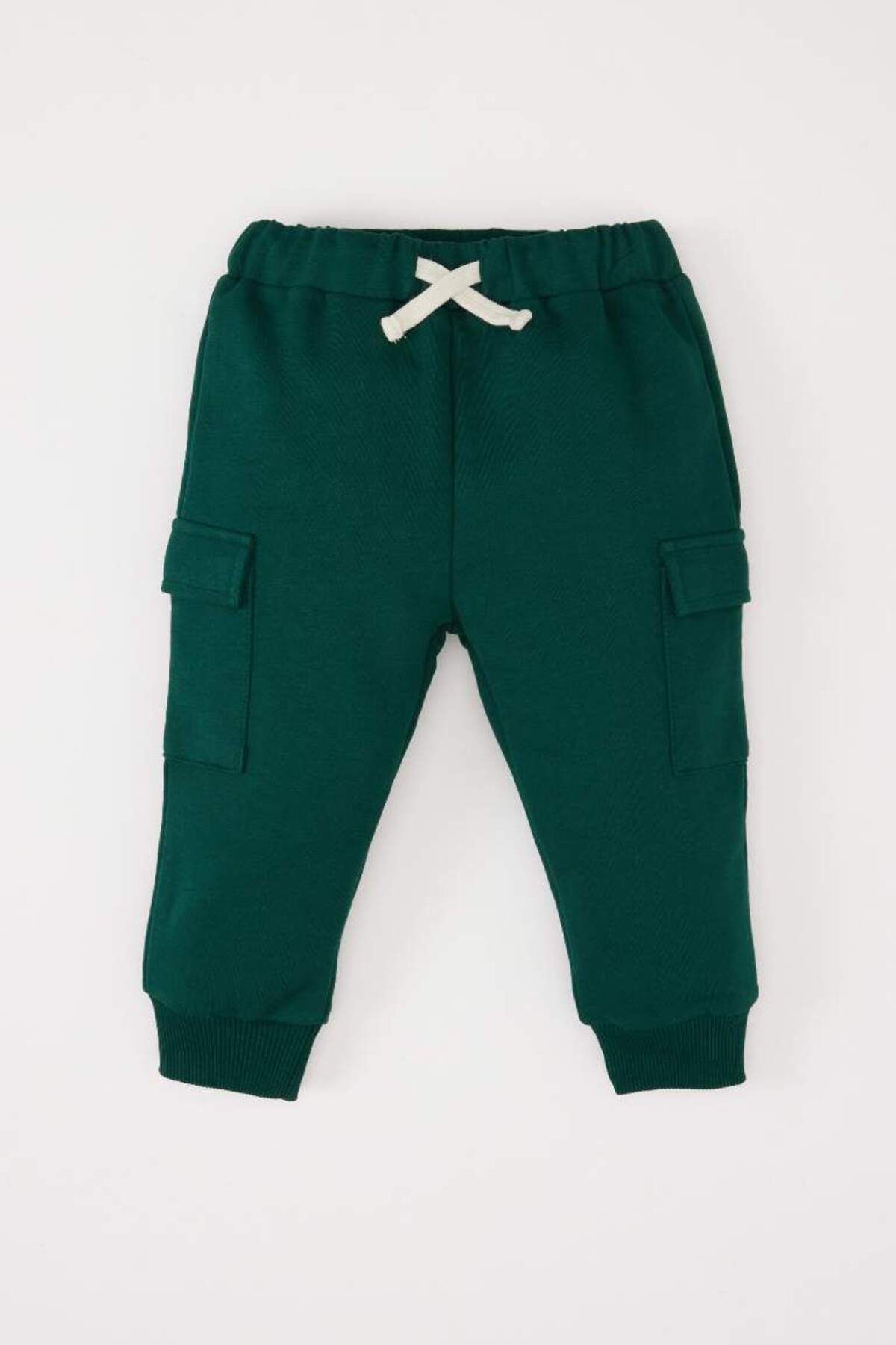 DeFacto-Baby Boy 2-Piece Set Printed Sweatshirt Elastic Waist Cargo Pocket Sweatpants 2