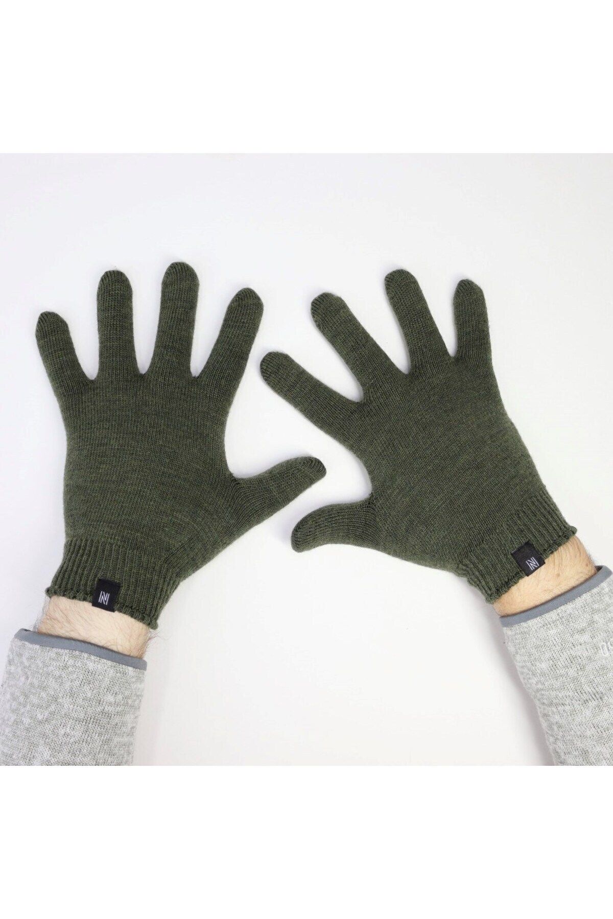 NORFOLK-Bıbury 70% Merino Wool Green Gloves 1 Pair 4