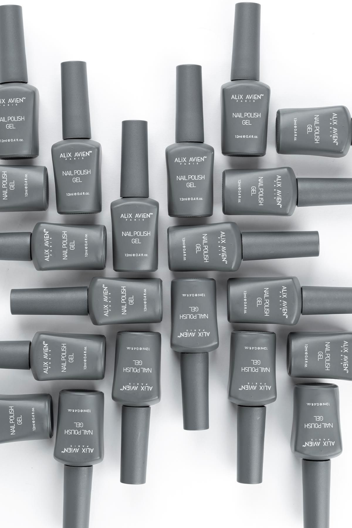 لاک ژل ماندگار ناخن دائمی صورتی 58 12 میل NAIL UV GEL Alix Avien