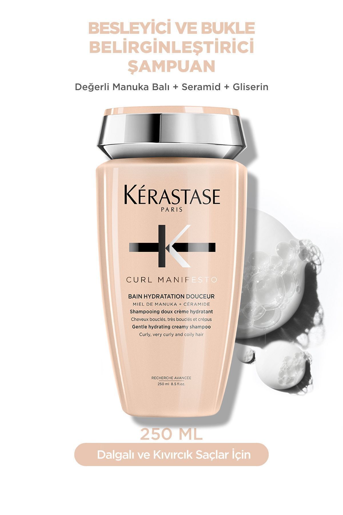 Kerastase Curl Manifesto canlanan saçlar için şampuan 250ml SALOONEVA7003