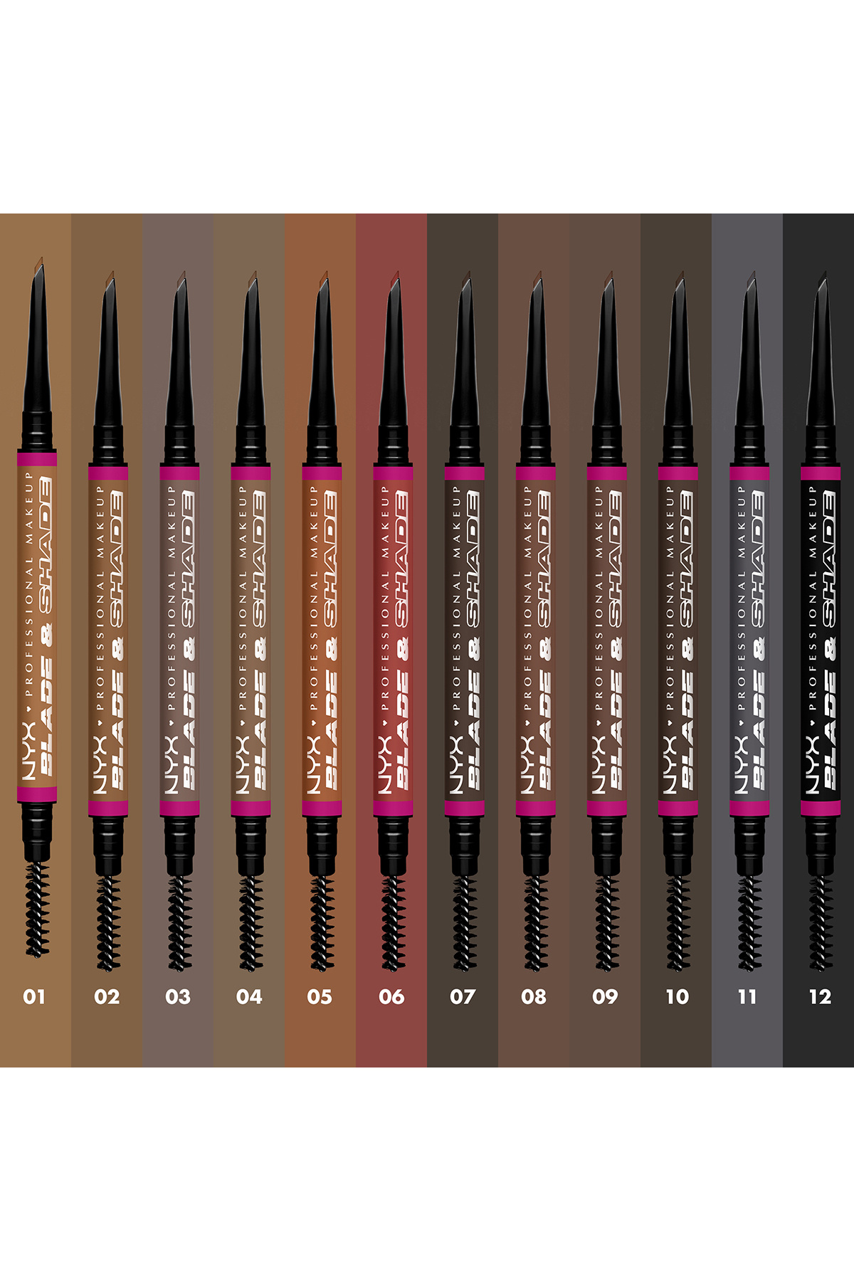 NYX Professional Makeup-Blade & Shade, Dual Edged Brow Pencil, Up to 16HR wear, Ash Blonde 8