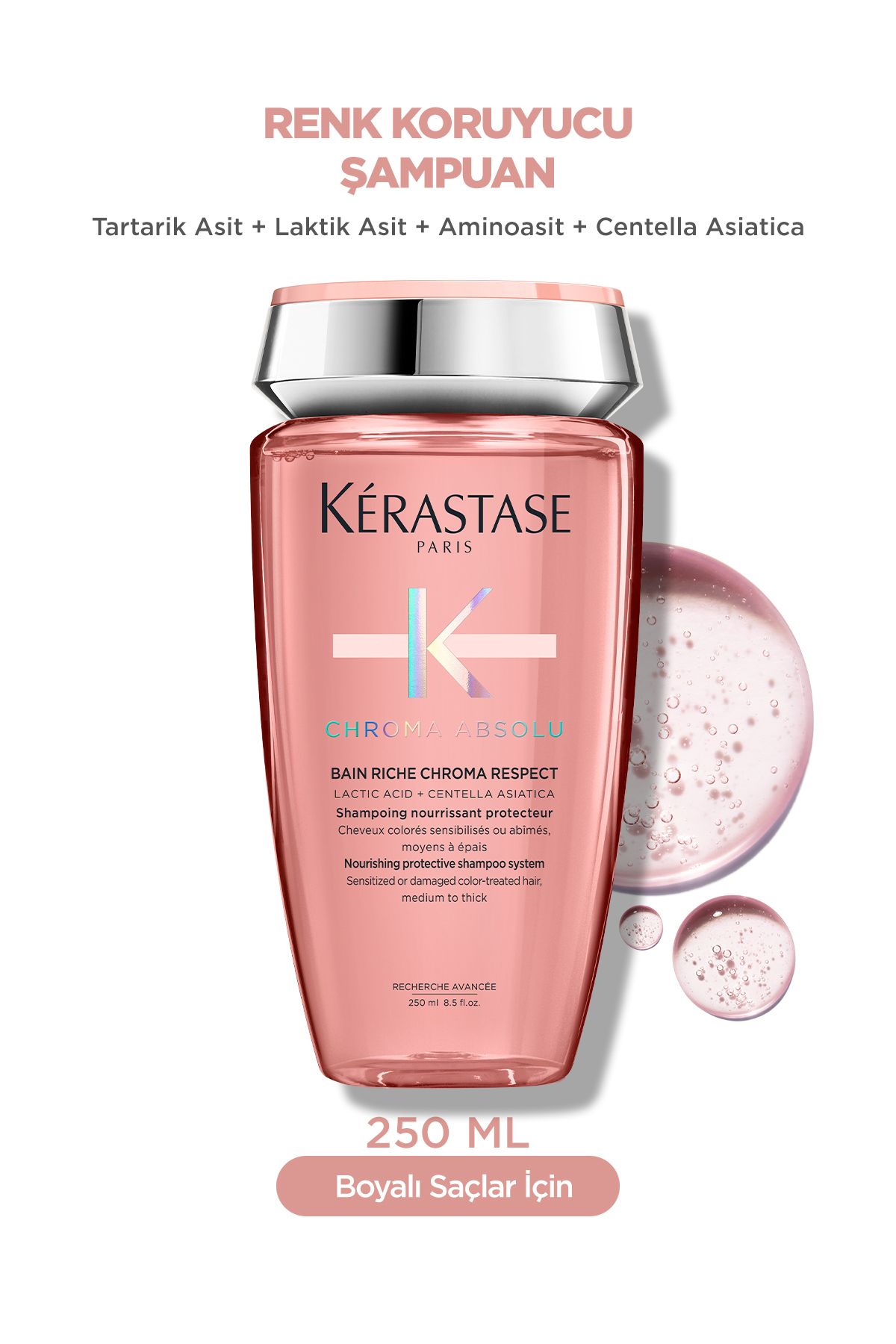 Kerastase Chroma Absolu Boyalı Saçlar için ideal Şampuan 250ml SALOONEVA7030