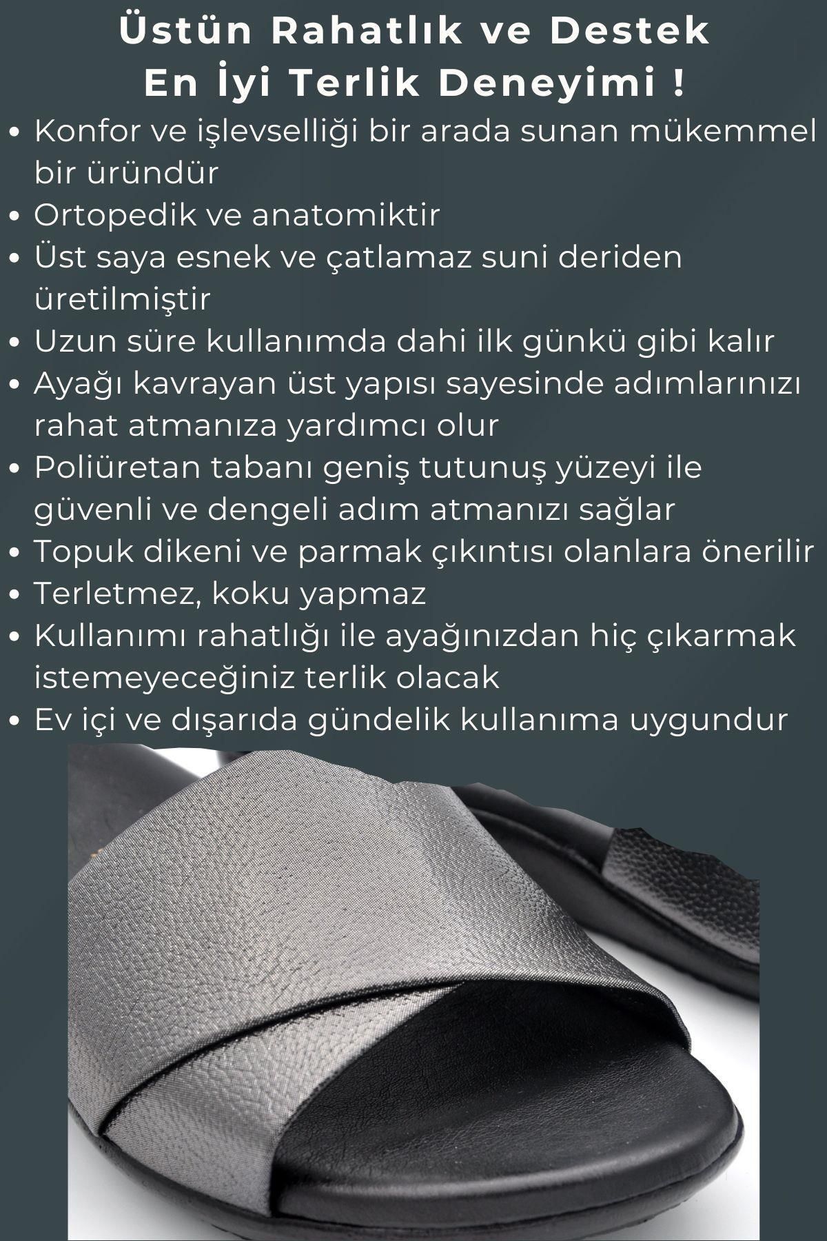 rednelax-Μαύρες ανατομικές γυναικείες παντόφλες - καθημερινά ραμμένες, υποστήριξη φτέρνας, ορθοπεδικές ιατρικές 6