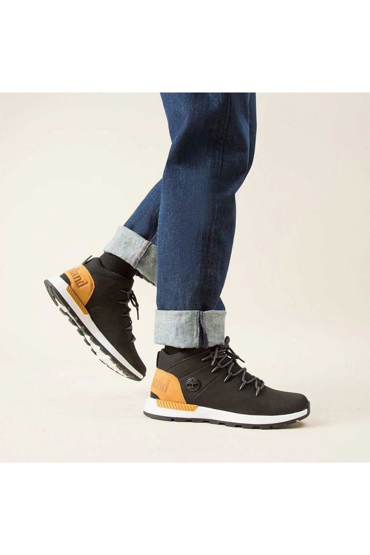 کفش های فضای باز مشکی مردانه بیرونی Mid Lace Up Timberland
