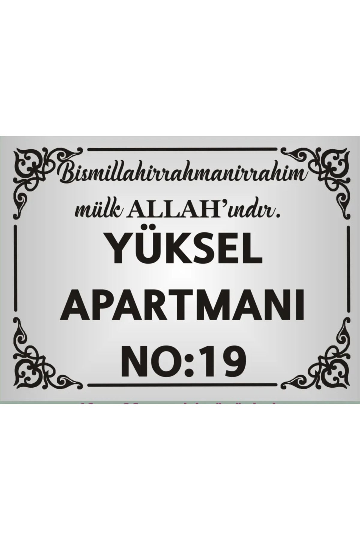 sıradışıhediyem Apartman site Isimliği Kapı Tabelası villa isimliği apart isimliği BÜYÜK BOY A3 ebatında 30x42 cm.