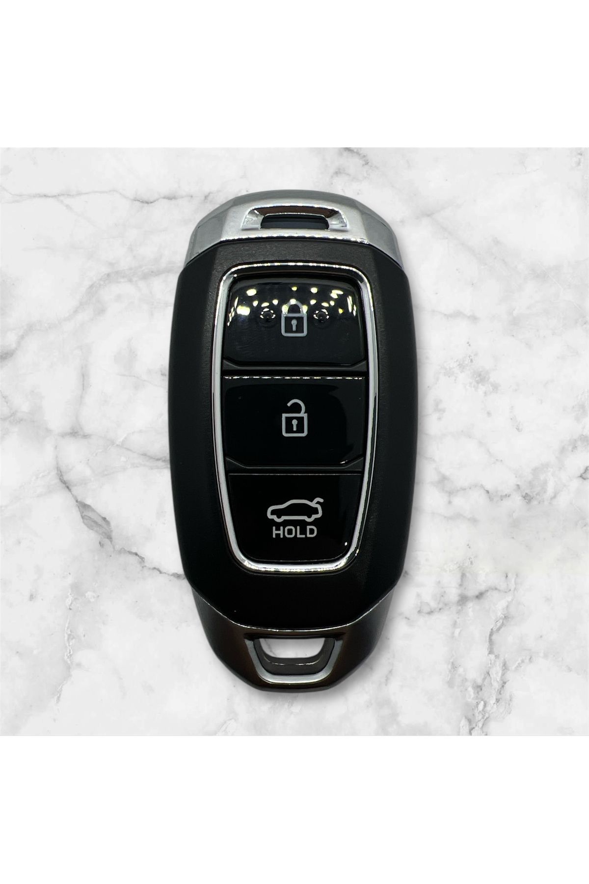 Luxe Aksesuarr Hyundai Smart - Accent 2018-2020 - Santa 2020 - Elentra Yeni Kasa - i30 - Kumanda Kabı 3 Buton