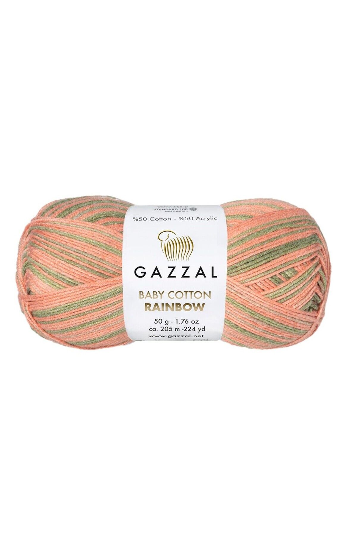 Gazzal Baby Cotton Rainbow El Örgü Ipliği