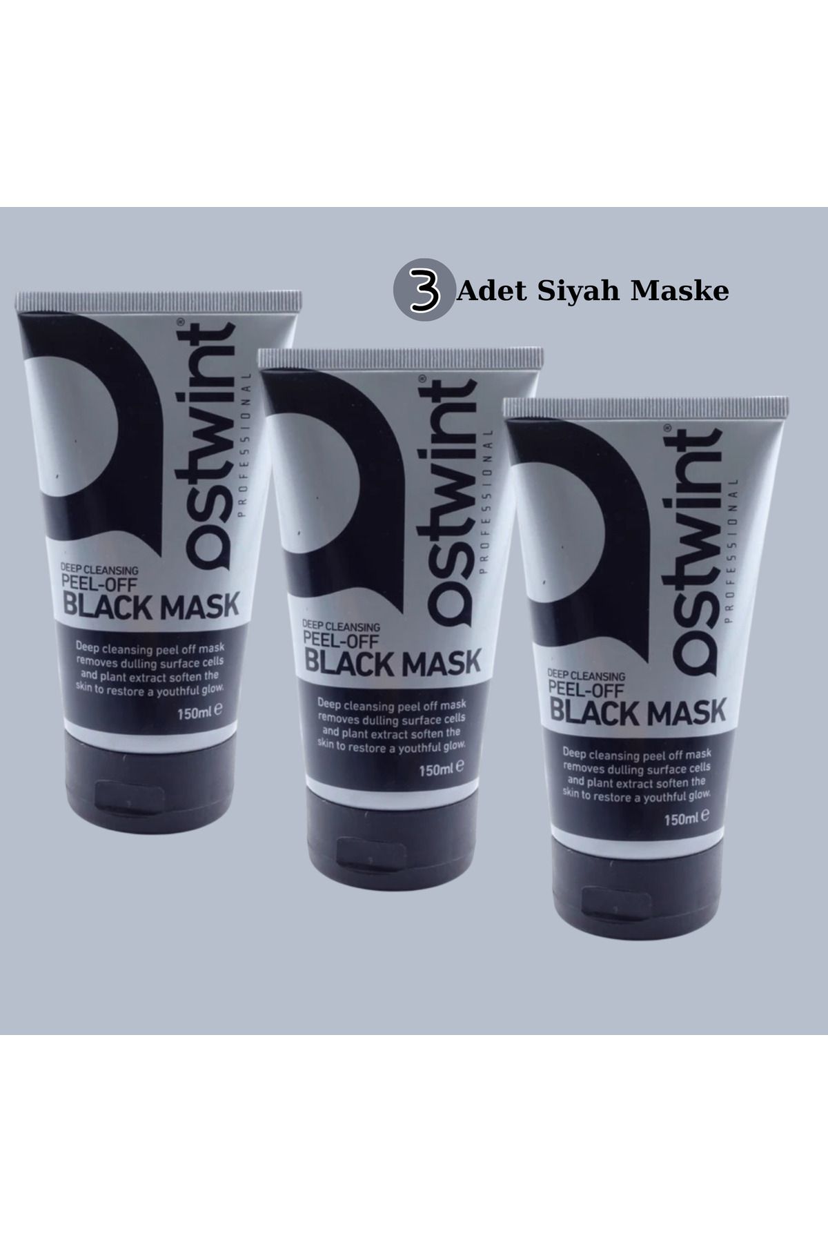 Ostwint Soyulabilir Siyah Maske 150 Ml 3 Adet