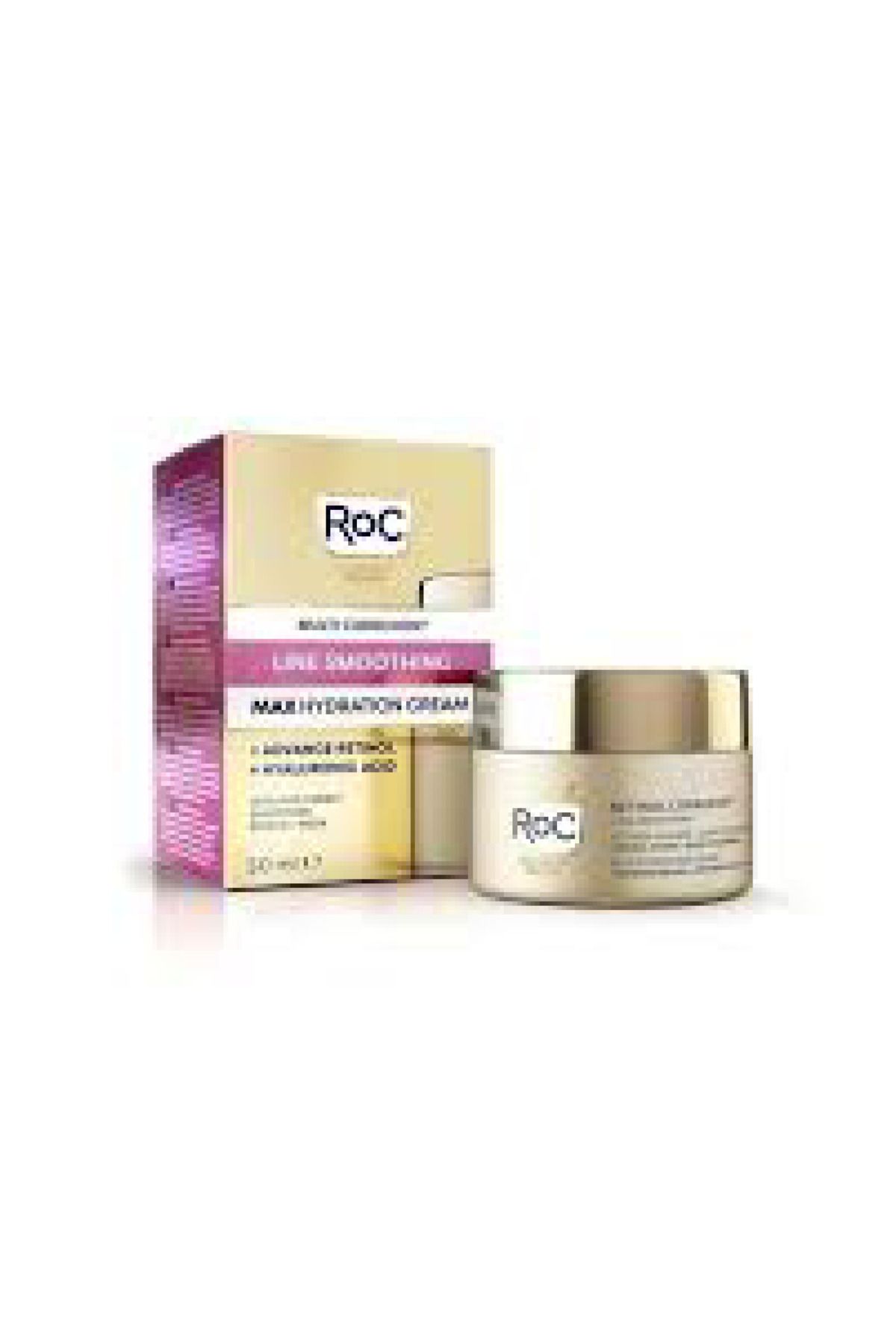 Roc Hyaluronik Asit ve Retinol Kırışıklık Karşıtı Maksimum Nemlendirici Krem 50 ml