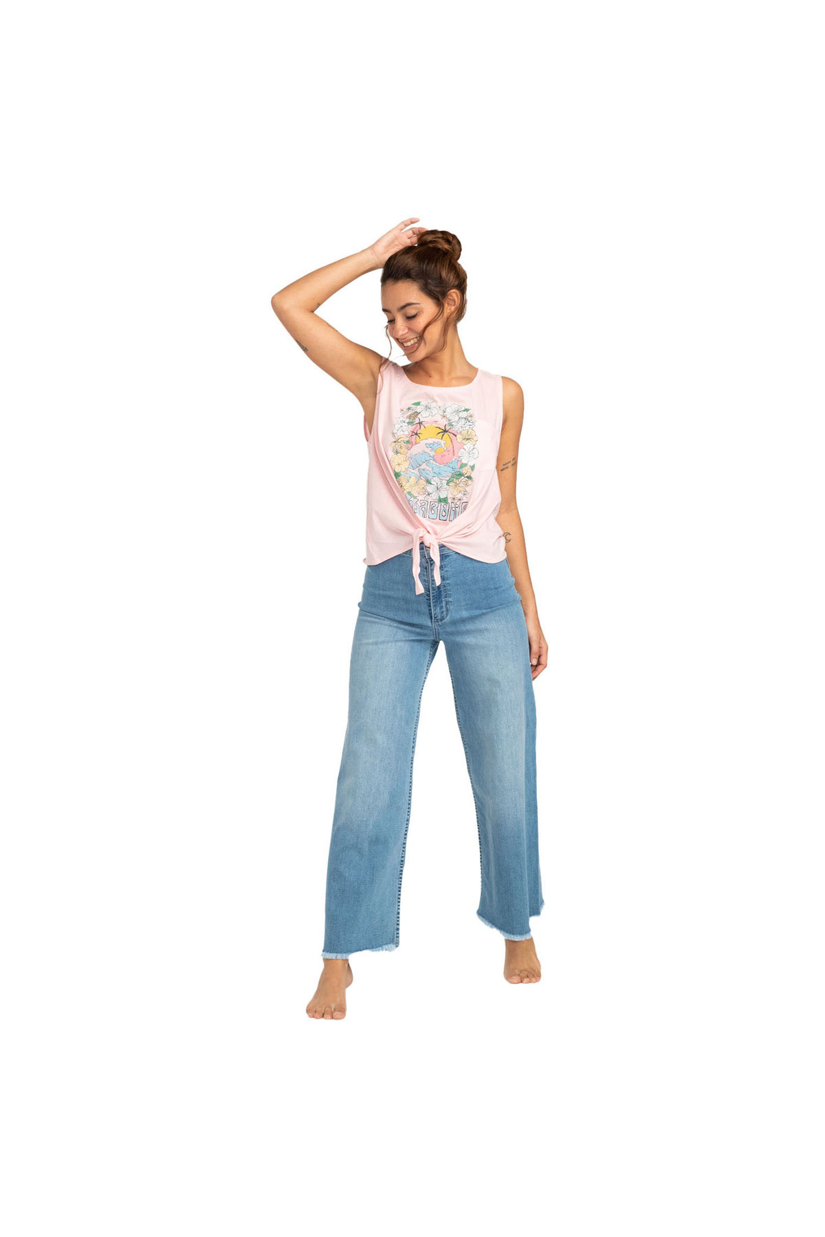 BİLLABONG-Sunset Feelings Women Pink Tank Top Women Tank Top Ebjzt00136 4